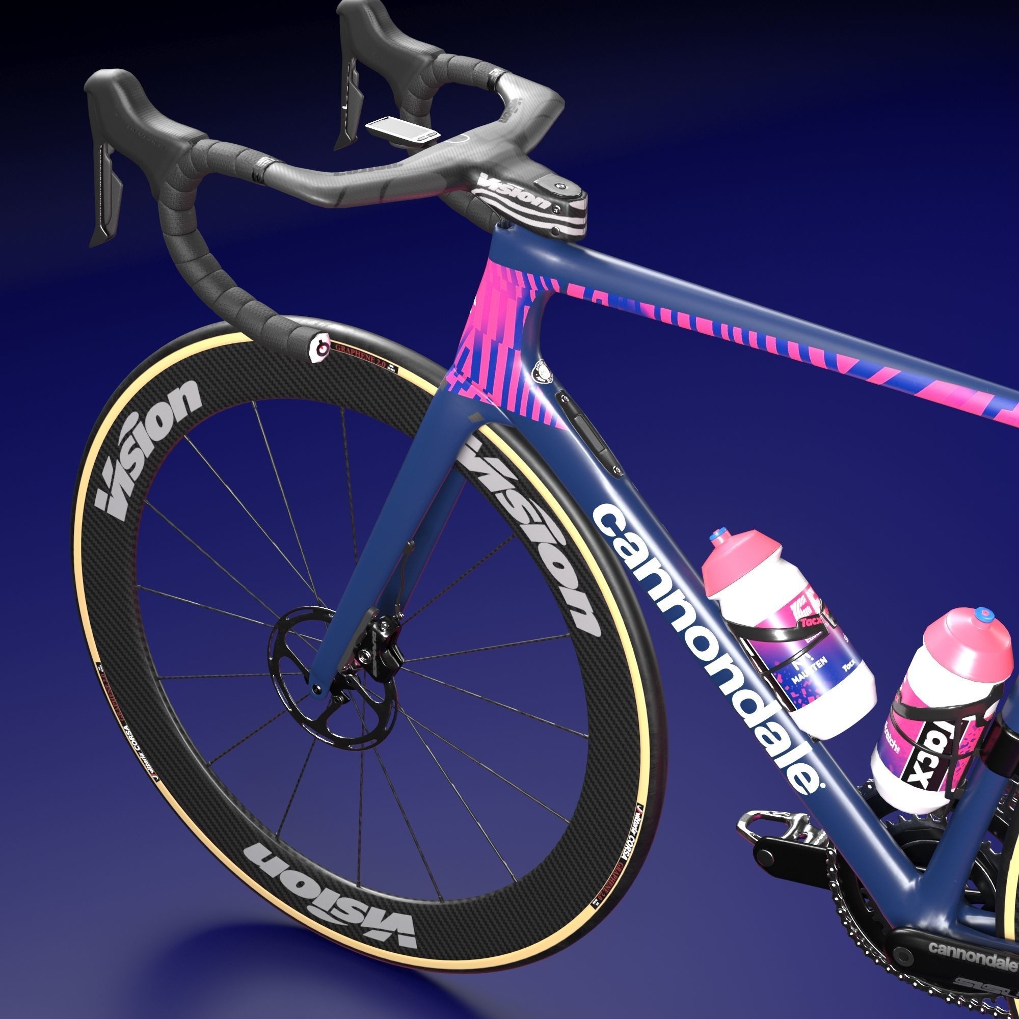 Bicycle Cannondale SuperSix EVO of Education First Pro Cycling 3D model_9