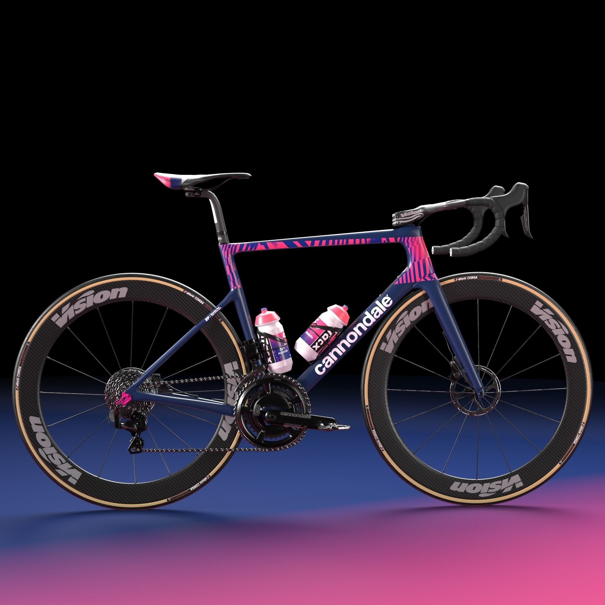 Bicycle Cannondale SuperSix EVO of Education First Pro Cycling 3D model_12