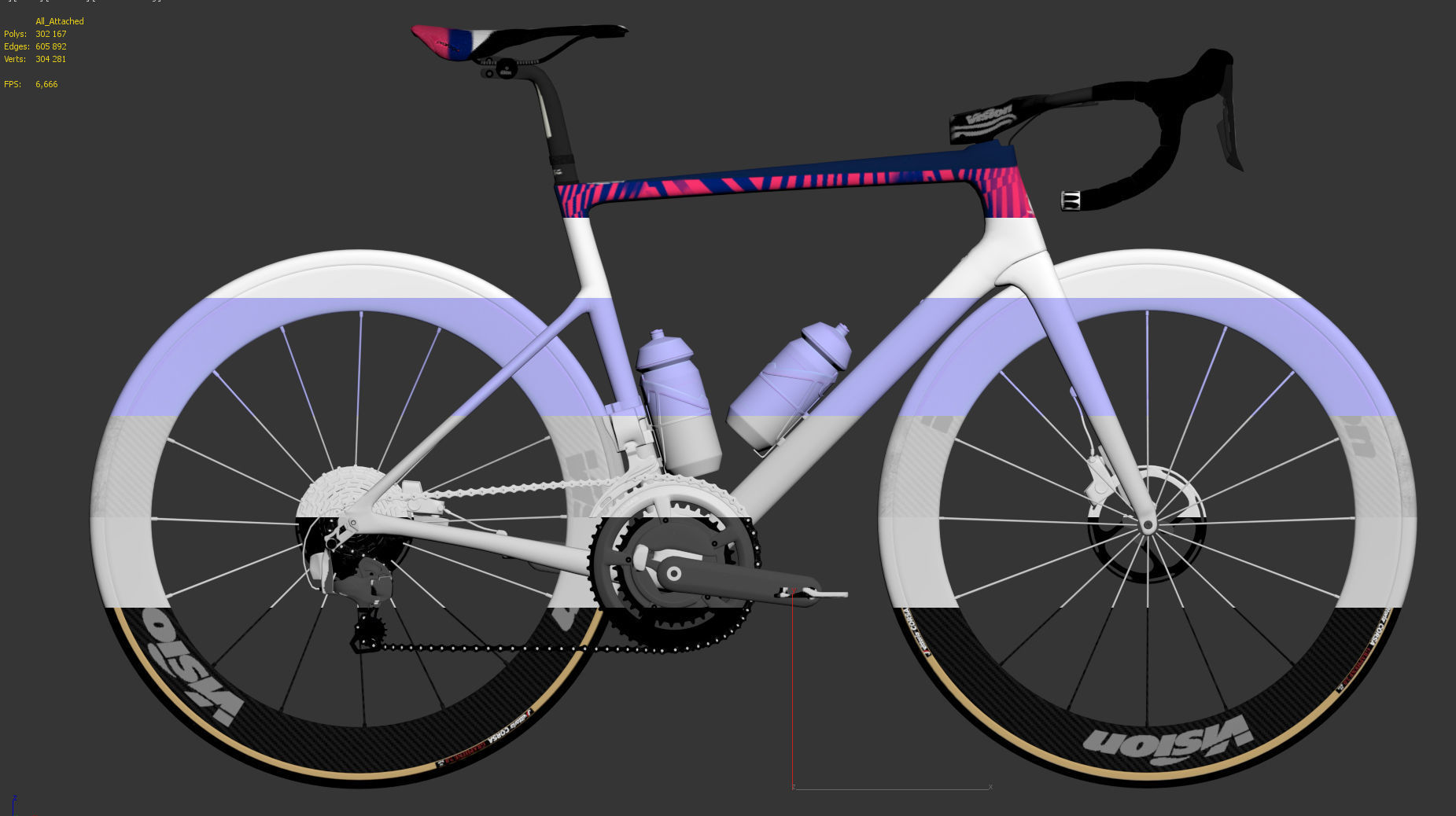 Bicycle Cannondale SuperSix EVO of Education First Pro Cycling 3D model_25