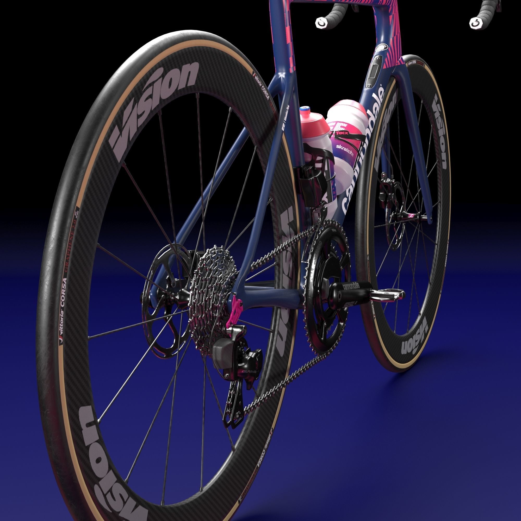 Bicycle Cannondale SuperSix EVO of Education First Pro Cycling 3D model_11