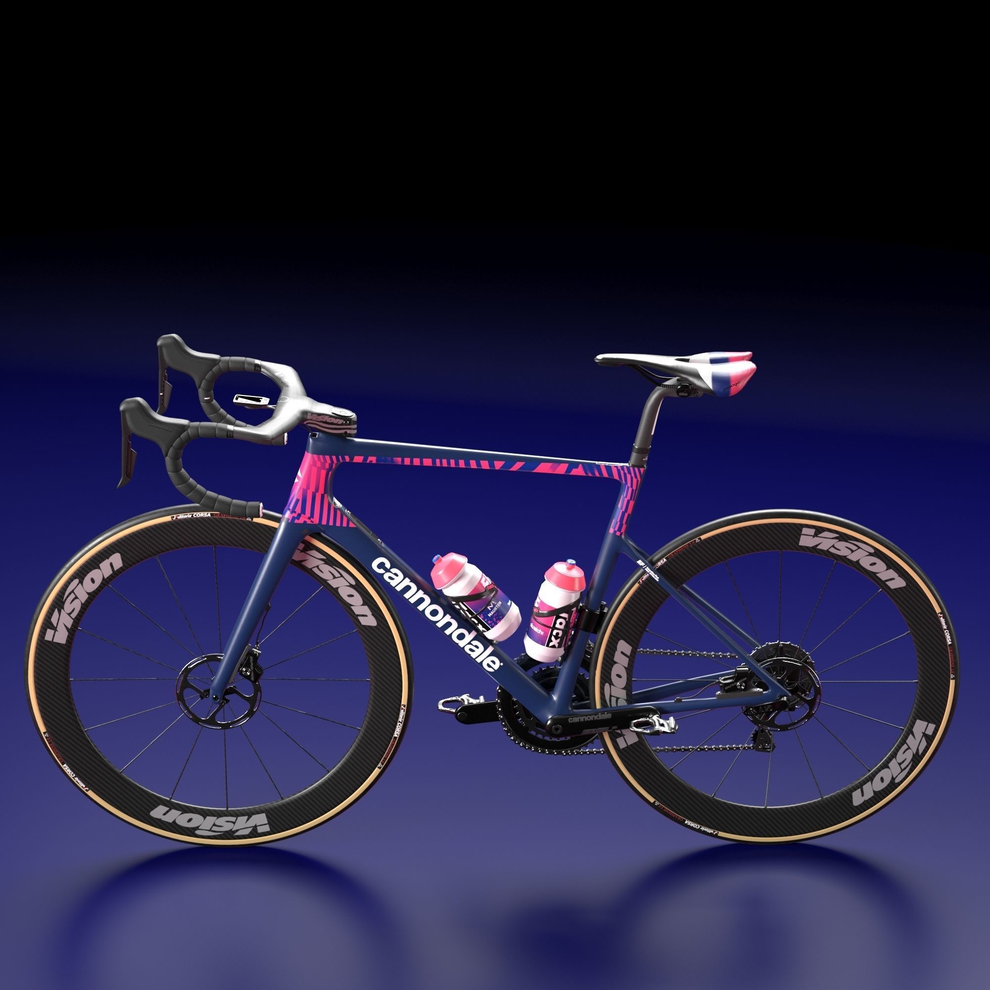 Bicycle Cannondale SuperSix EVO of Education First Pro Cycling 3D model_5