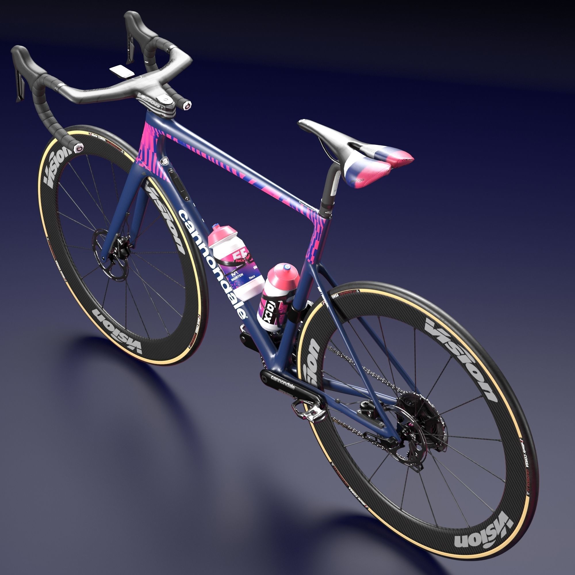 Bicycle Cannondale SuperSix EVO of Education First Pro Cycling 3D model_4