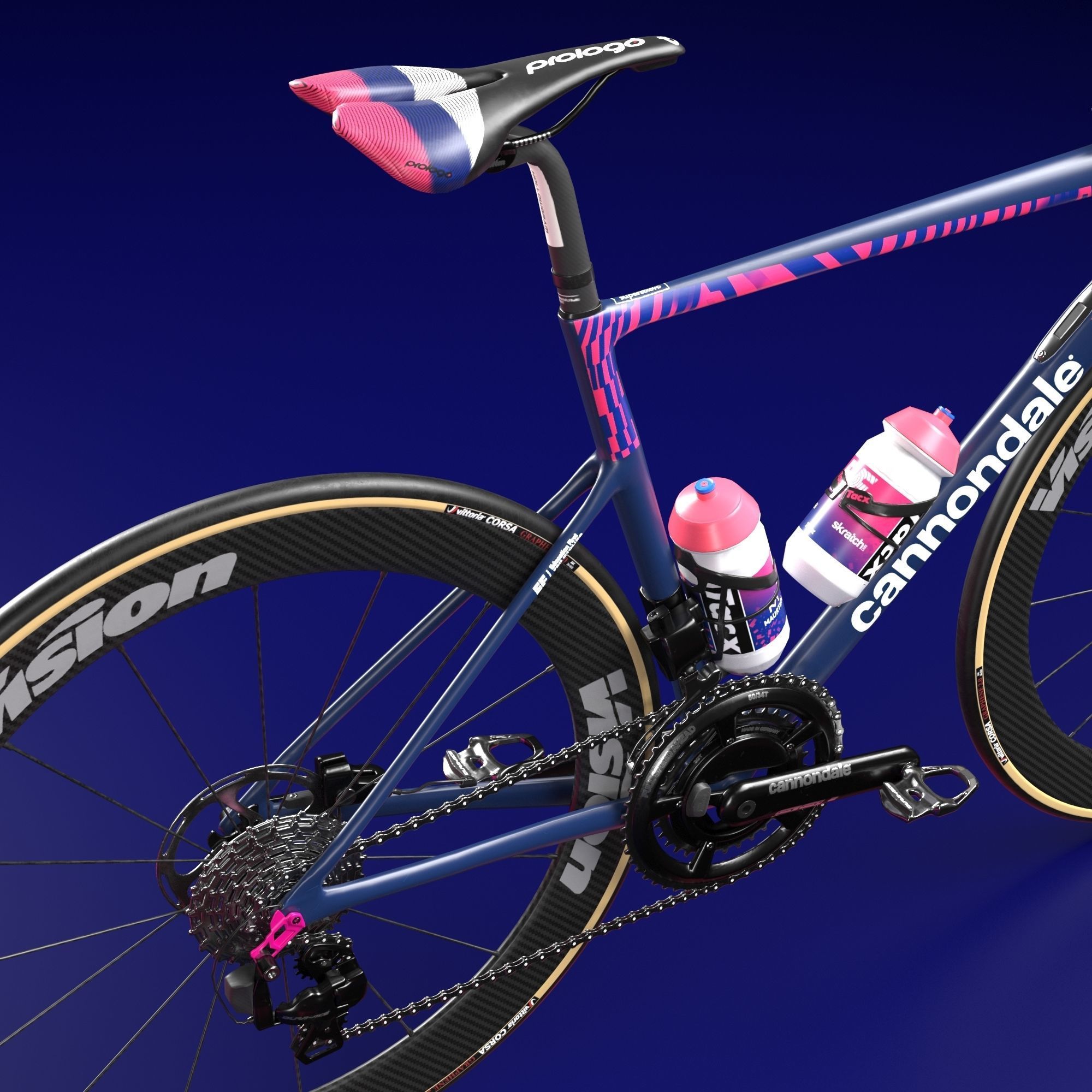 Bicycle Cannondale SuperSix EVO of Education First Pro Cycling 3D model_8