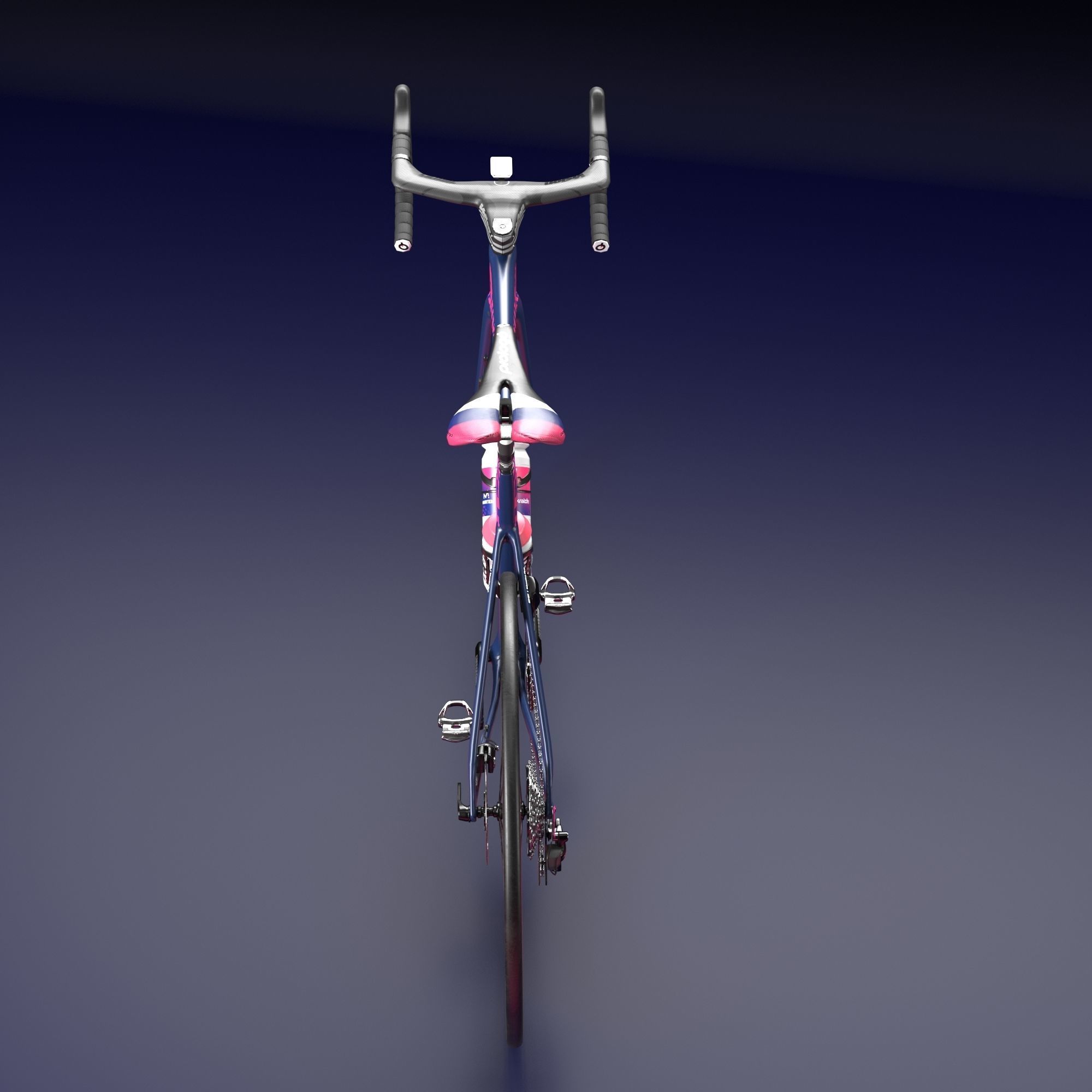 Bicycle Cannondale SuperSix EVO of Education First Pro Cycling 3D model_3