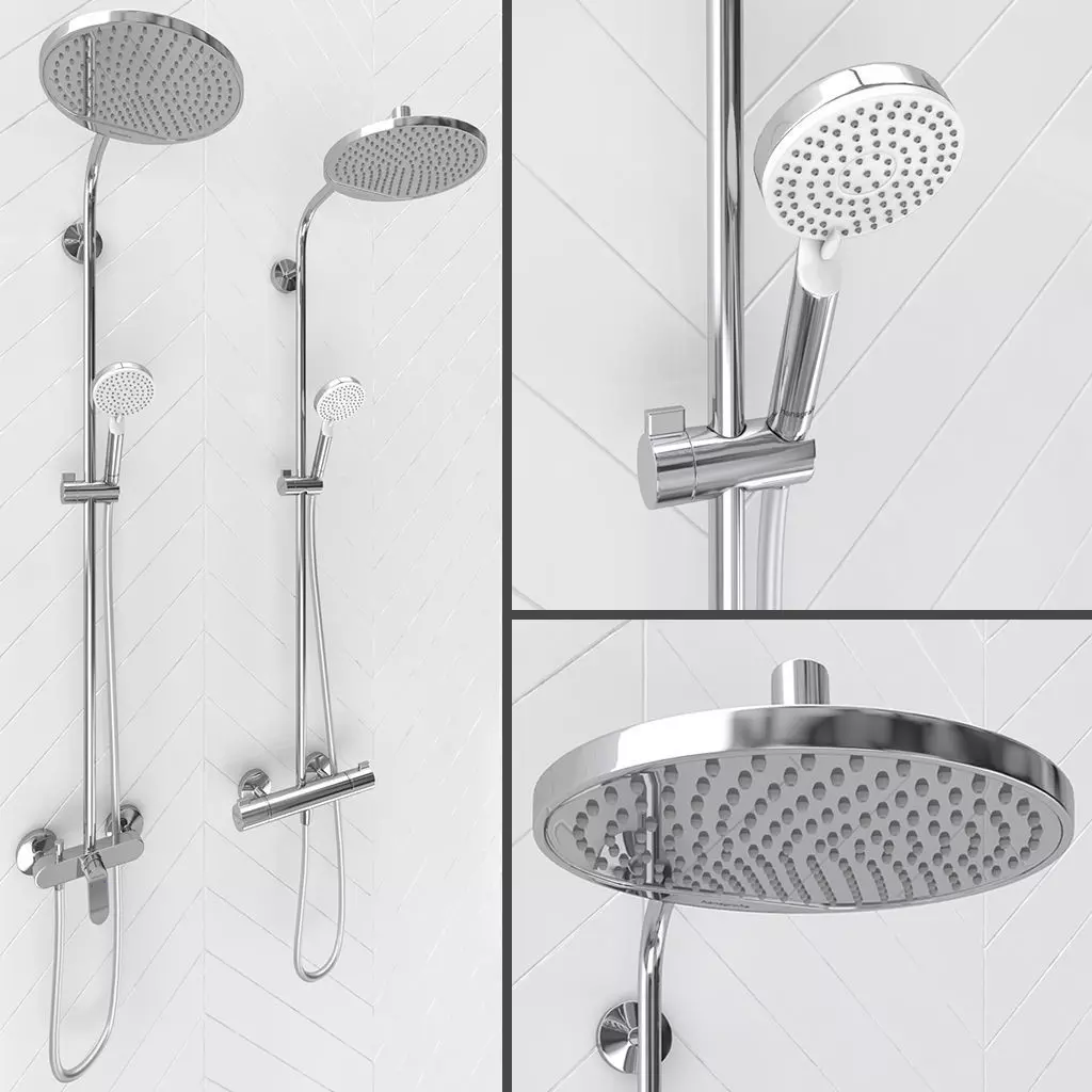 HANSGROHE Crometta S Showerpipe 240 3D model_0