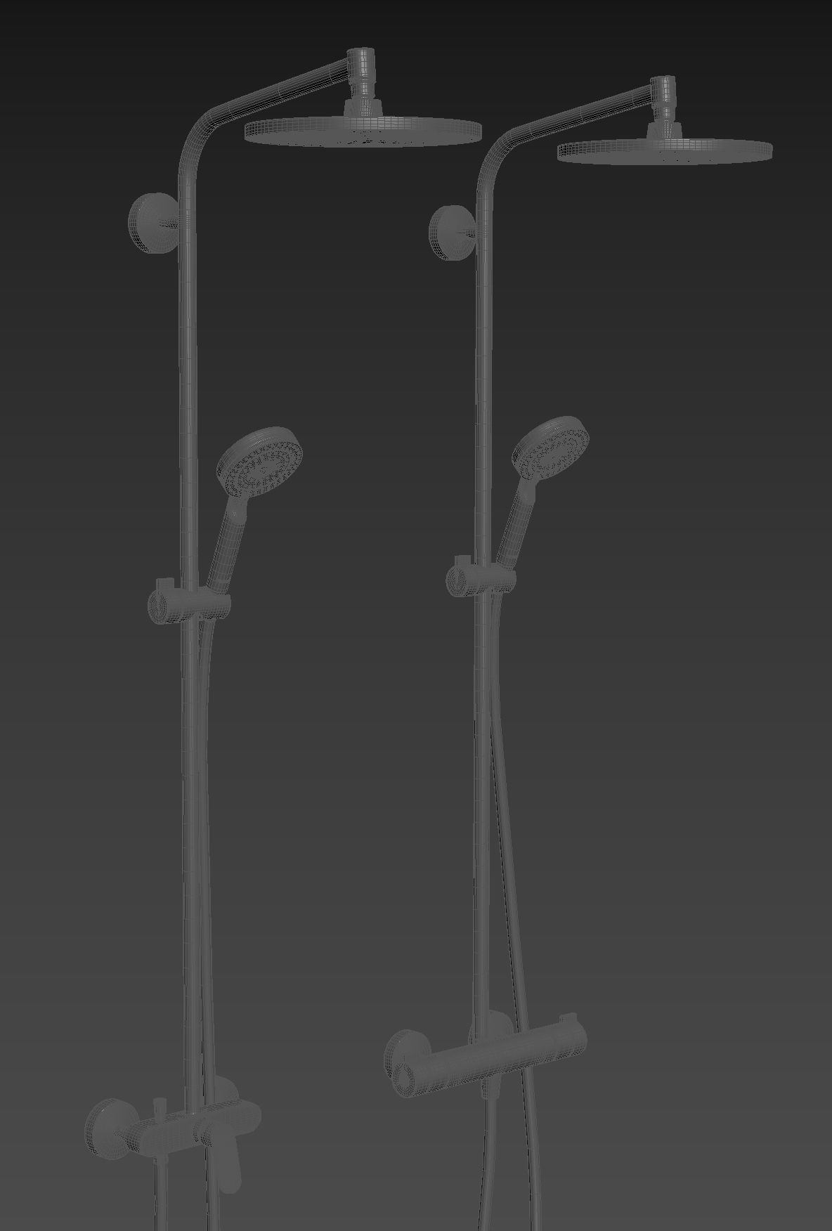 HANSGROHE Crometta S Showerpipe 240 3D model_4