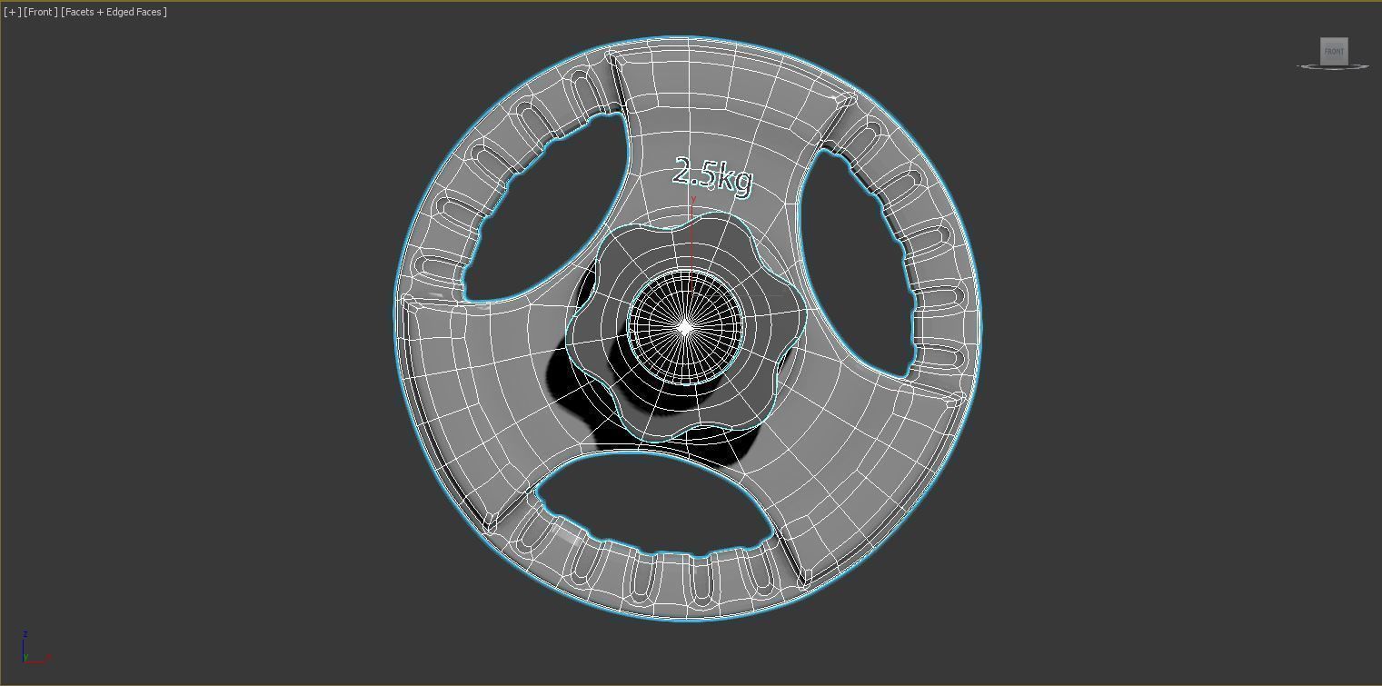 dumb-bell dumbbell 3D model_5