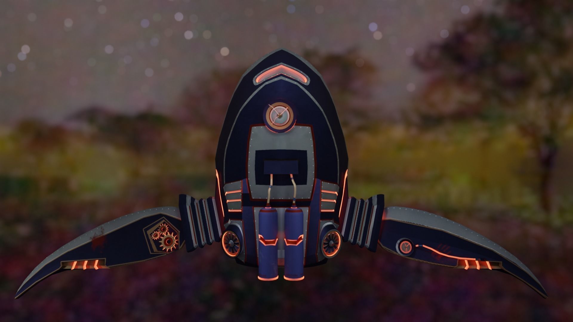Jetpack Skypunk 3D model_6