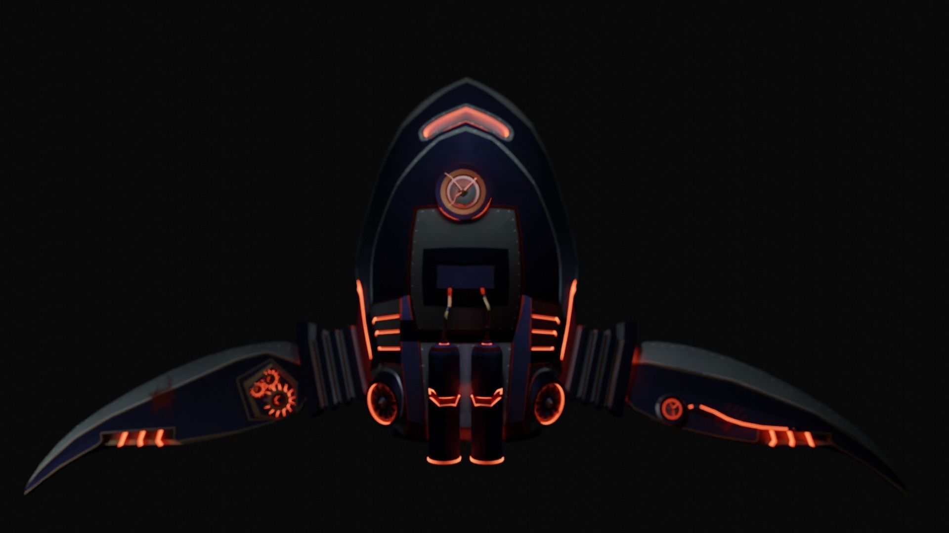 Jetpack Skypunk 3D model_5