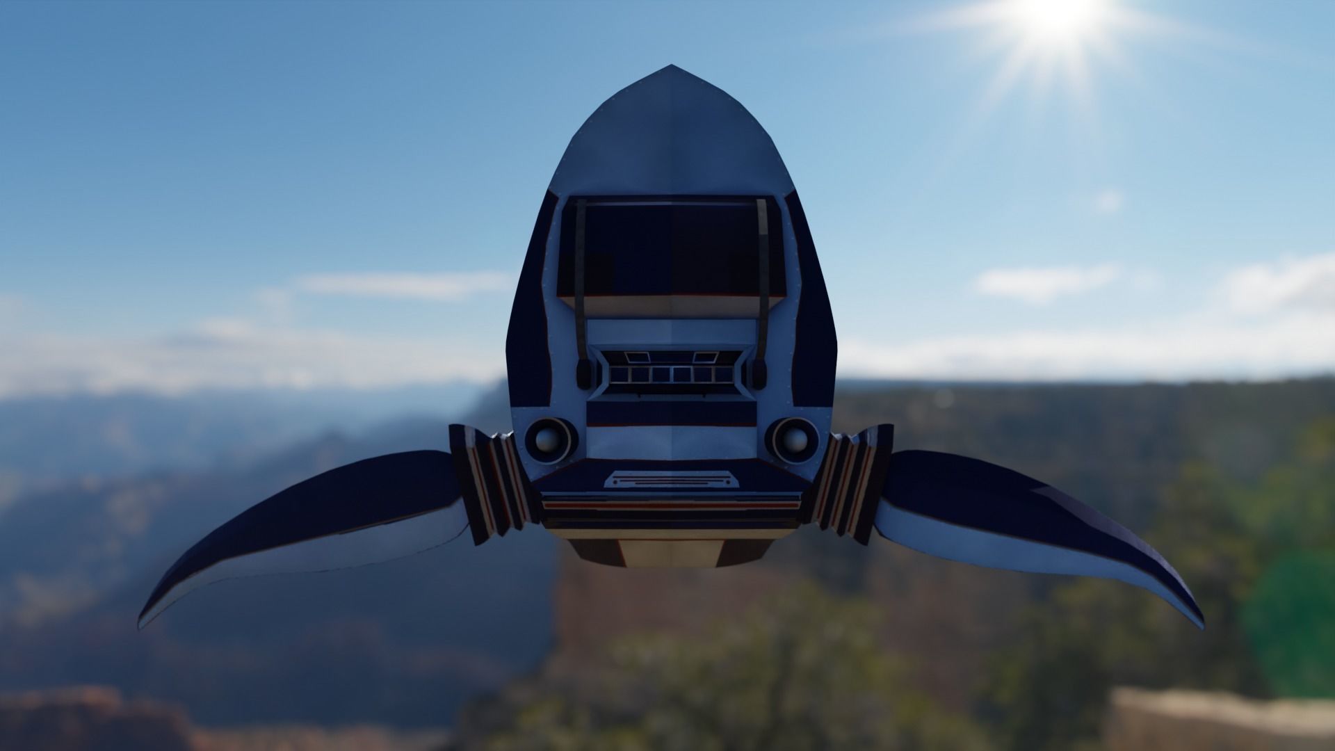 Jetpack Skypunk 3D model_2