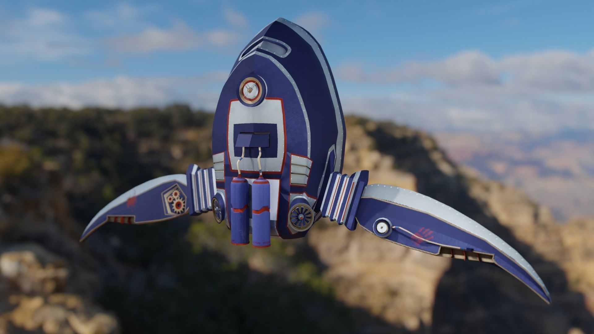 Jetpack Skypunk 3D model_1