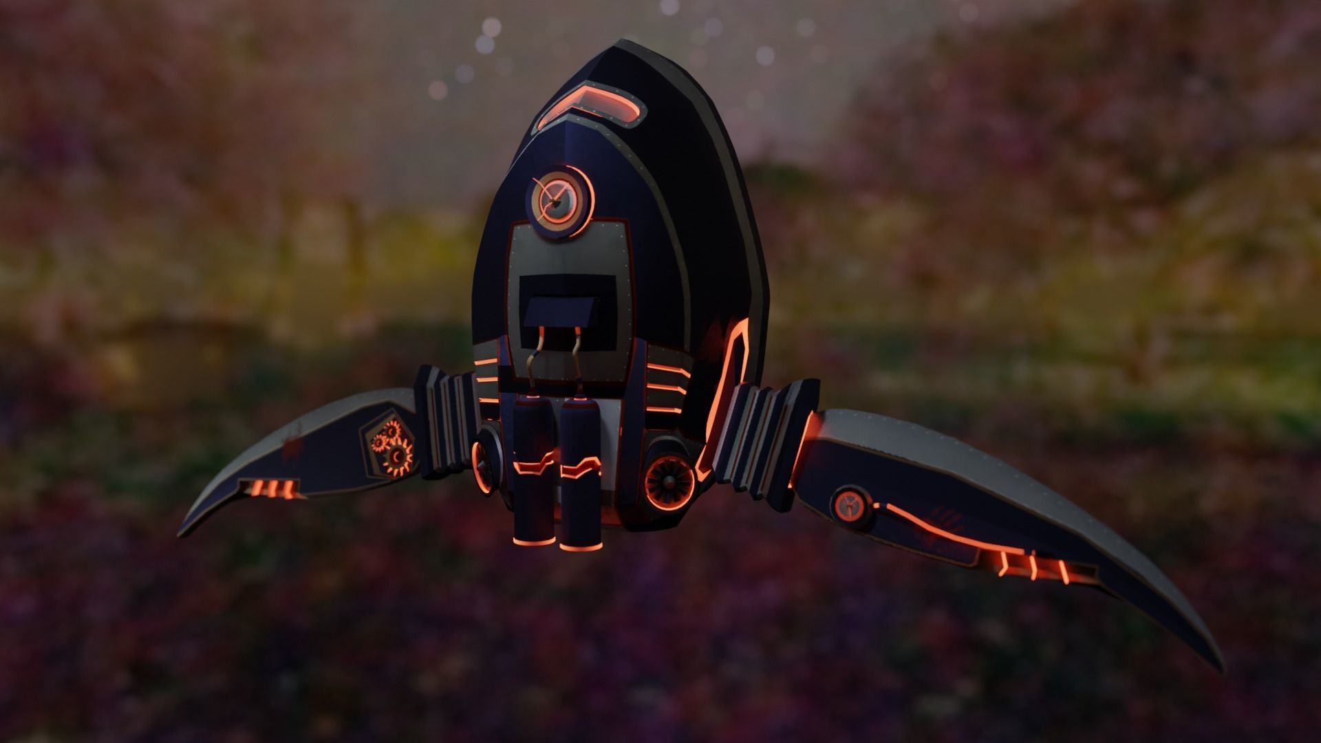 Jetpack Skypunk 3D model_7