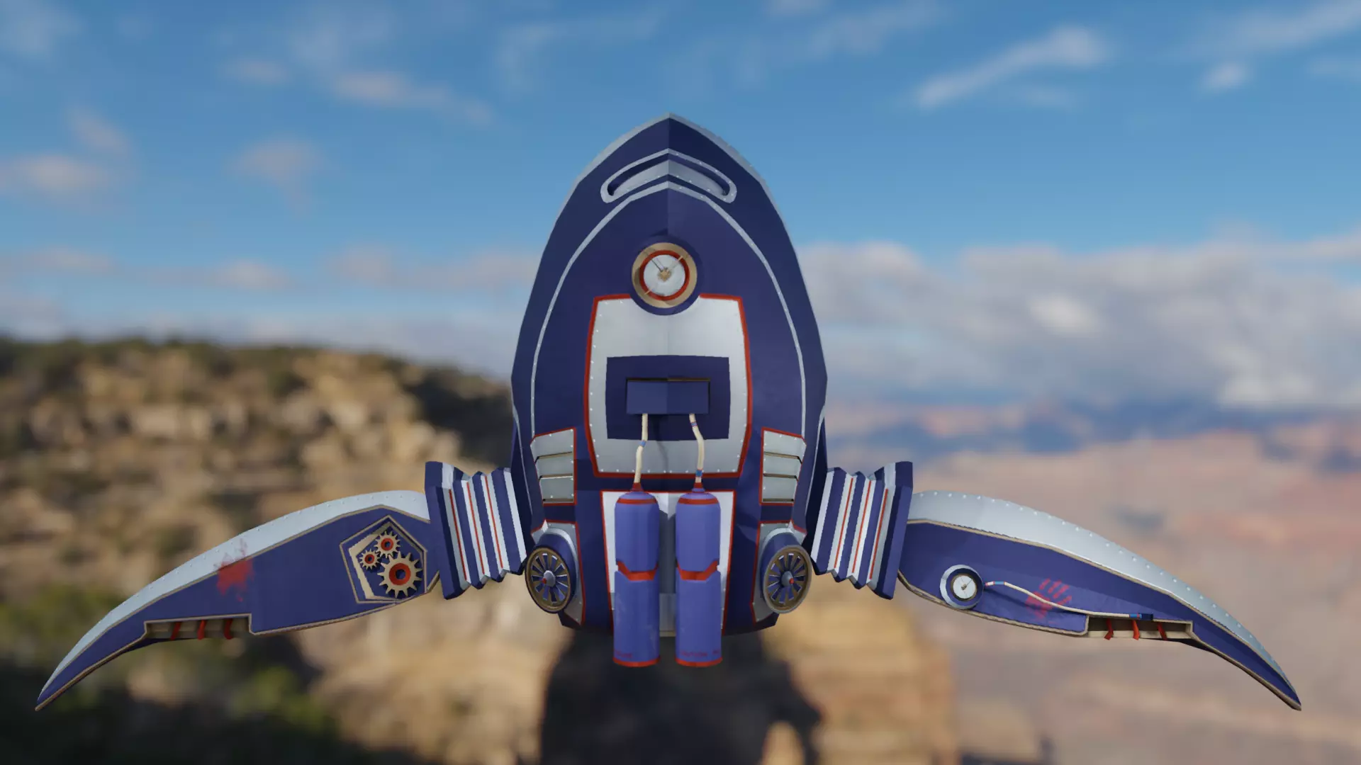 Jetpack Skypunk 3D model_0