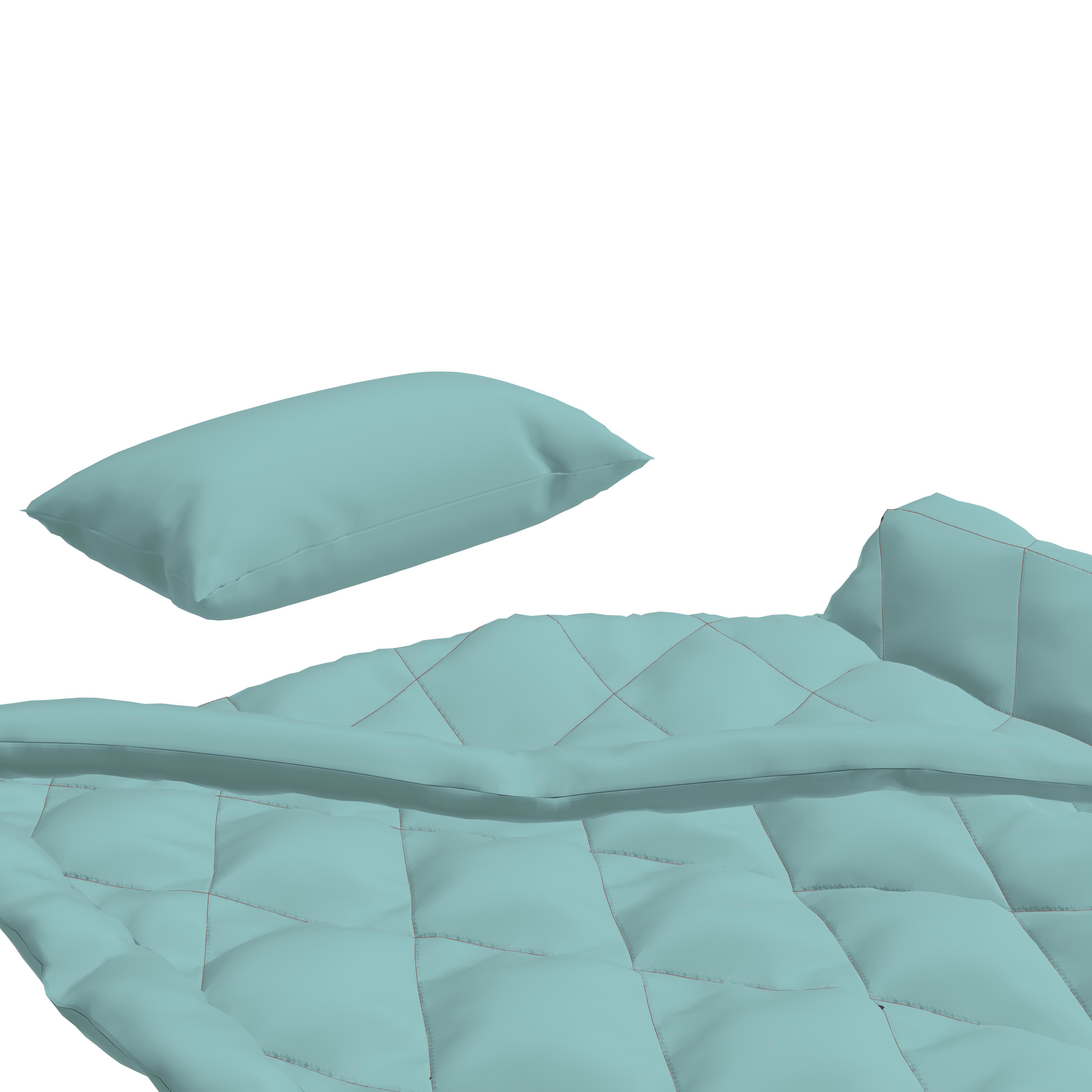 Pillow and Blanket Marvelous designer 3D model_5