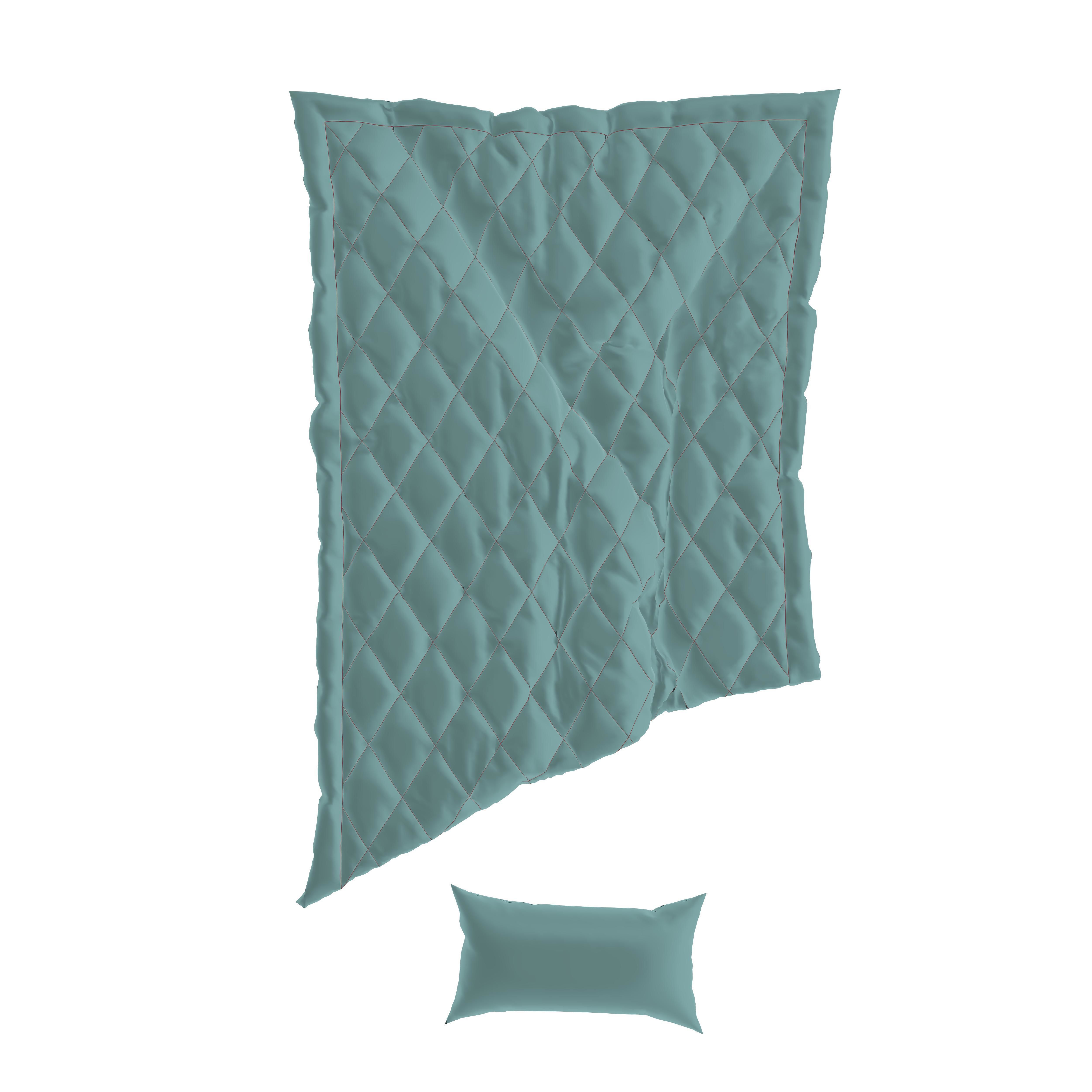 Pillow and Blanket Marvelous designer 3D model_3