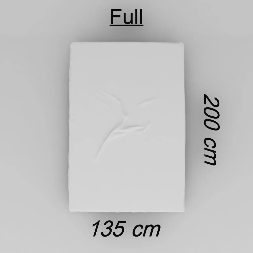 Sabana de cama - Full - 135 x 200 - Bed Sheet 3D model