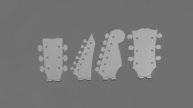 Set of guitar wall hangers 4 pcs