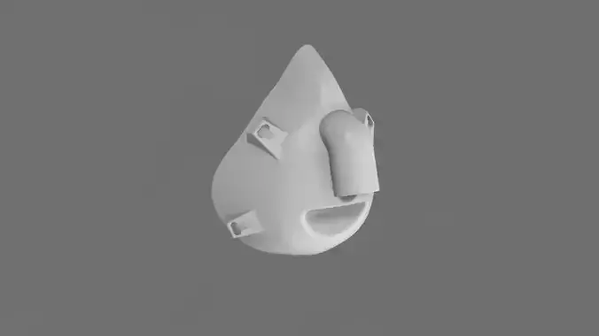 Face mask with filter adapter Free 3D print model