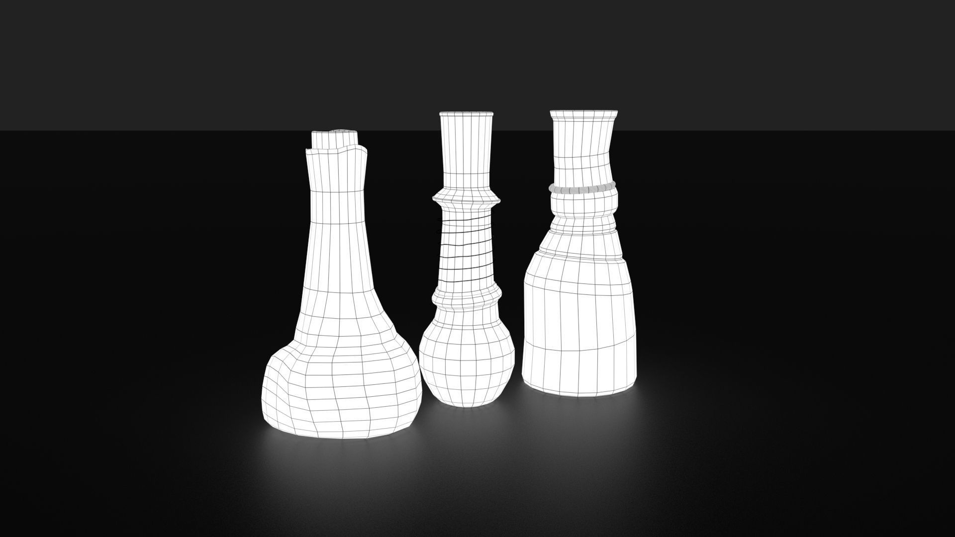 Medieval Drink Bottles 3D model_32