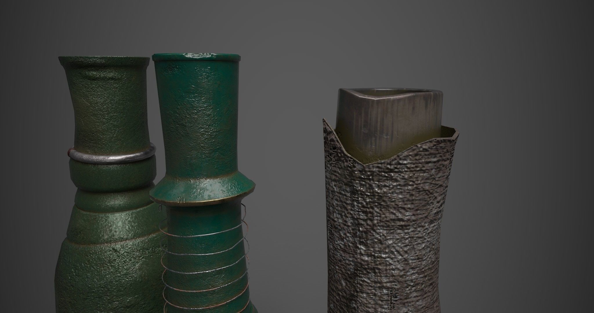 Medieval Drink Bottles 3D model_23