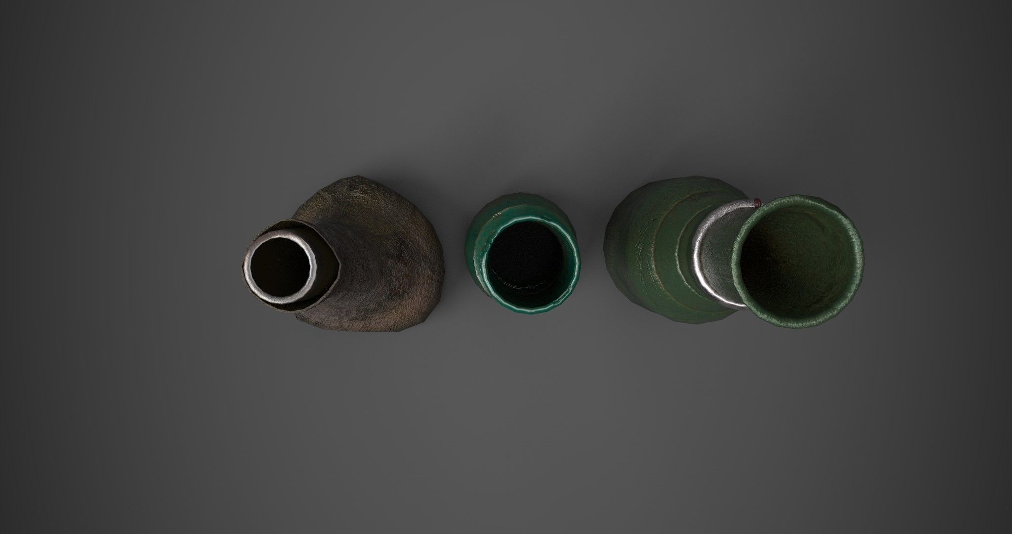 Medieval Drink Bottles 3D model_15