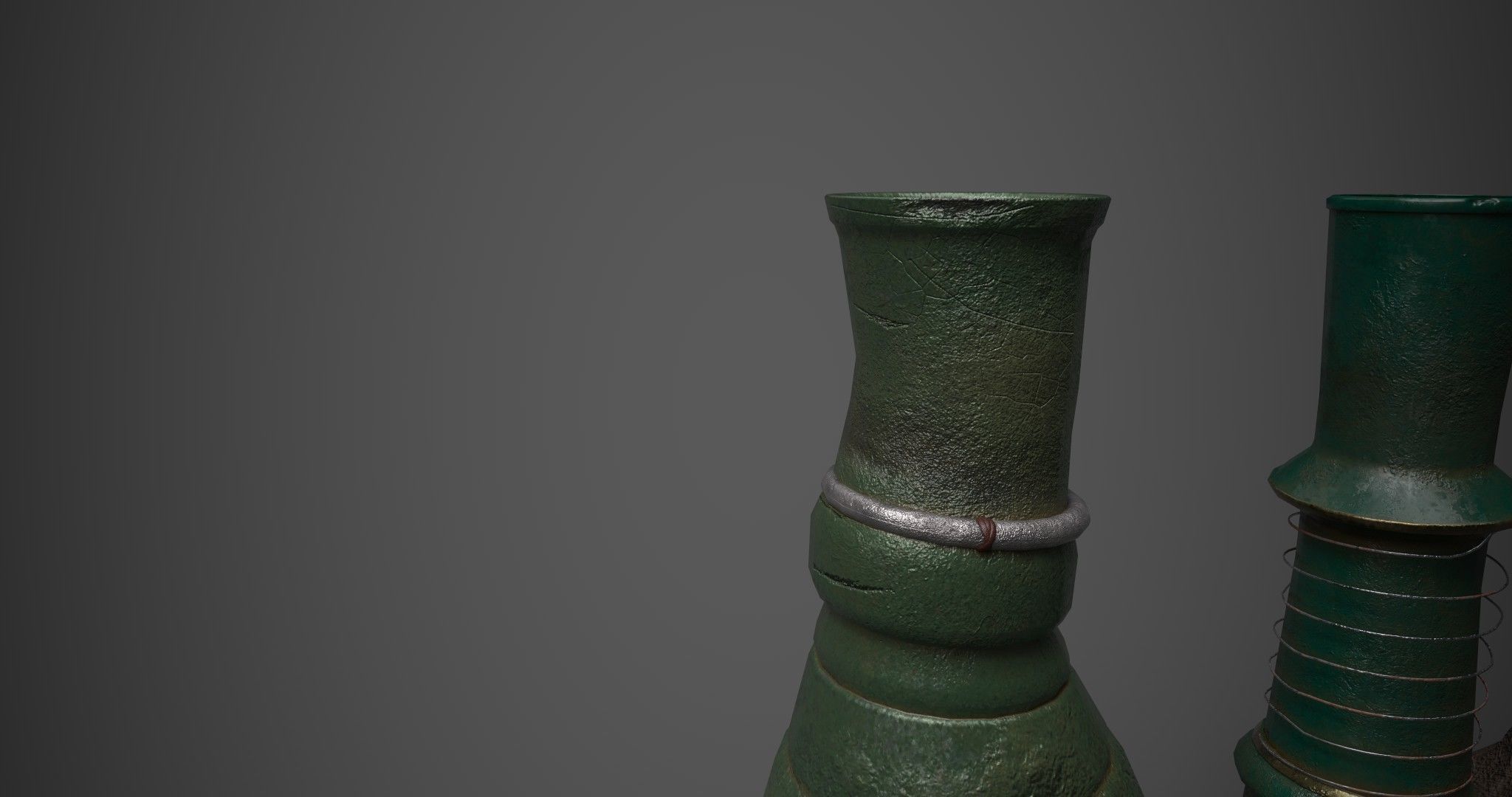 Medieval Drink Bottles 3D model_16