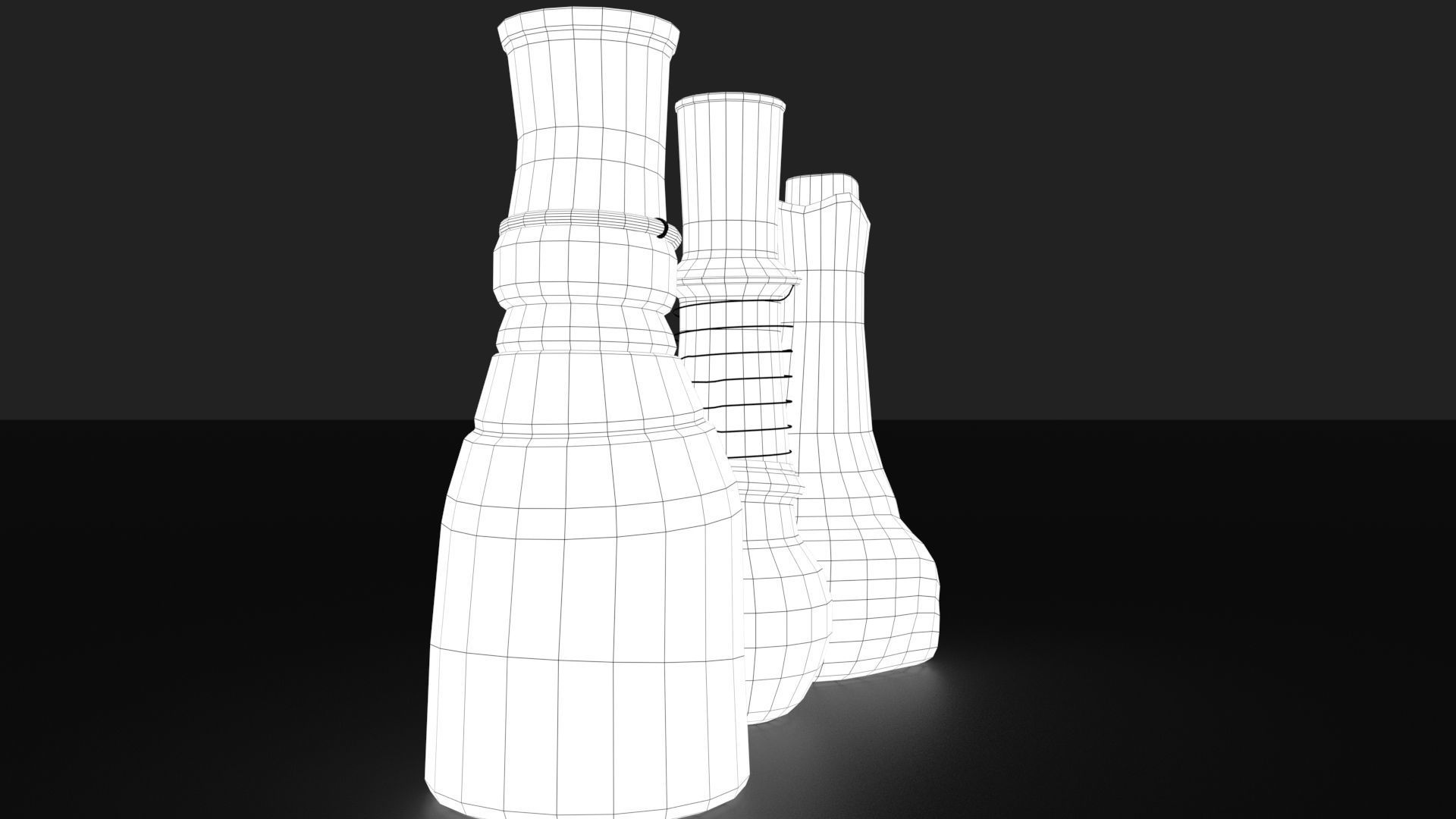 Medieval Drink Bottles 3D model_29