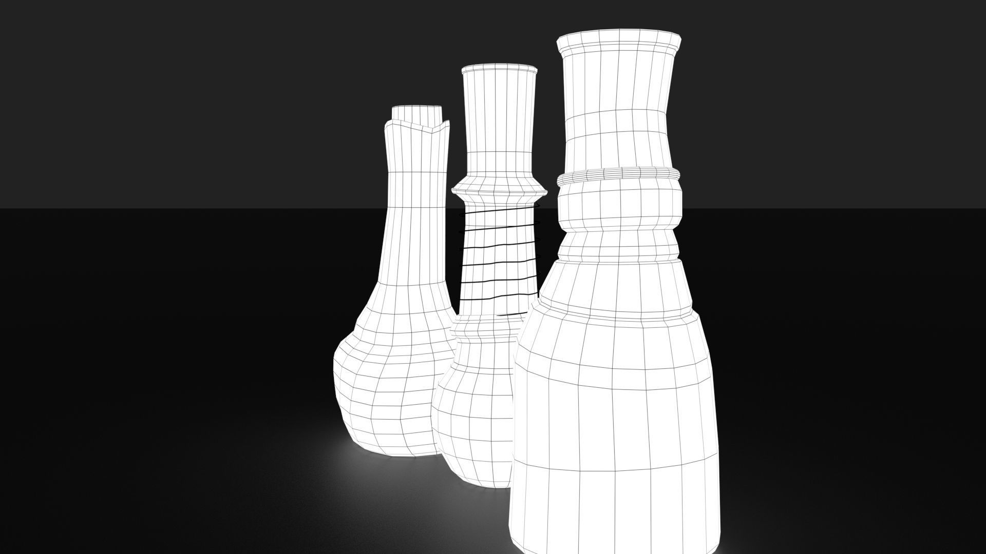 Medieval Drink Bottles 3D model_30