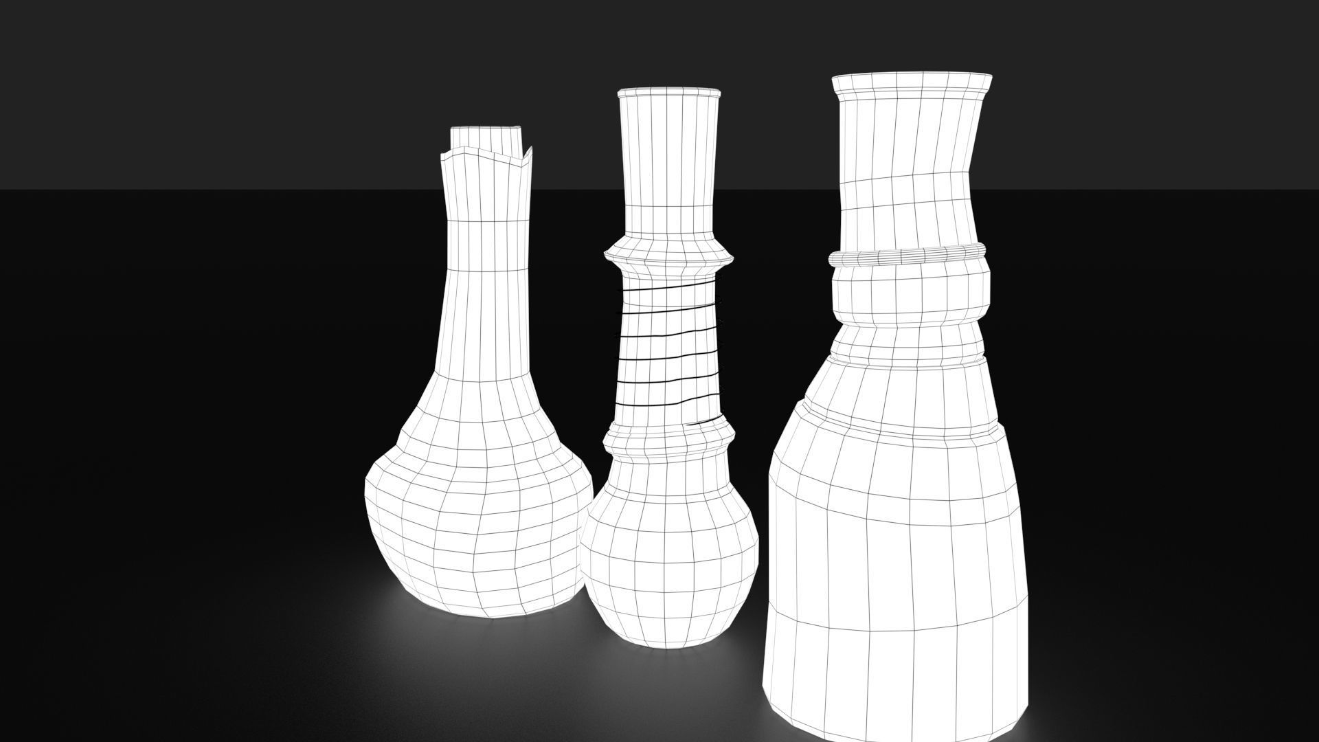 Medieval Drink Bottles 3D model_33