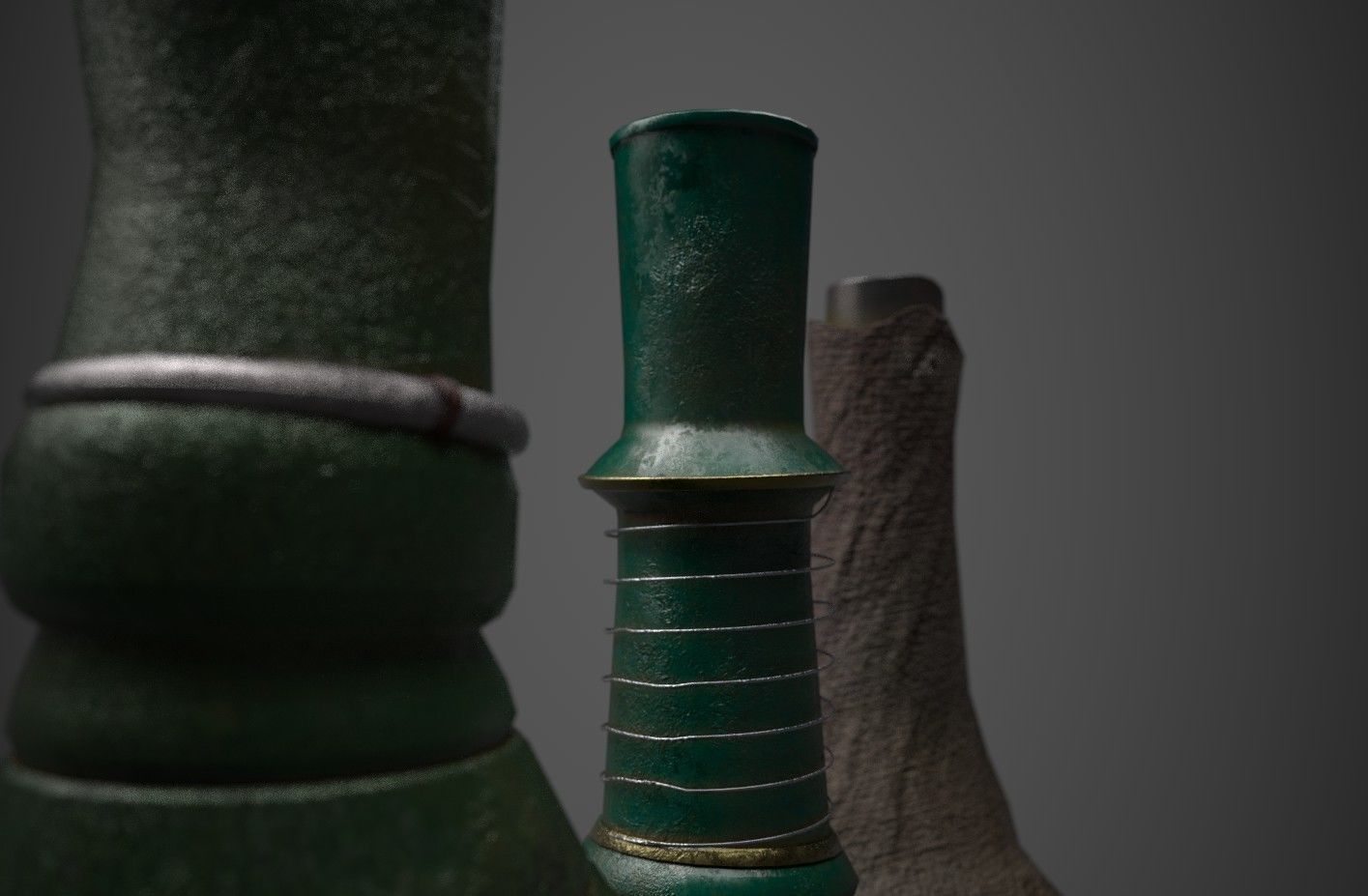 Medieval Drink Bottles 3D model_21