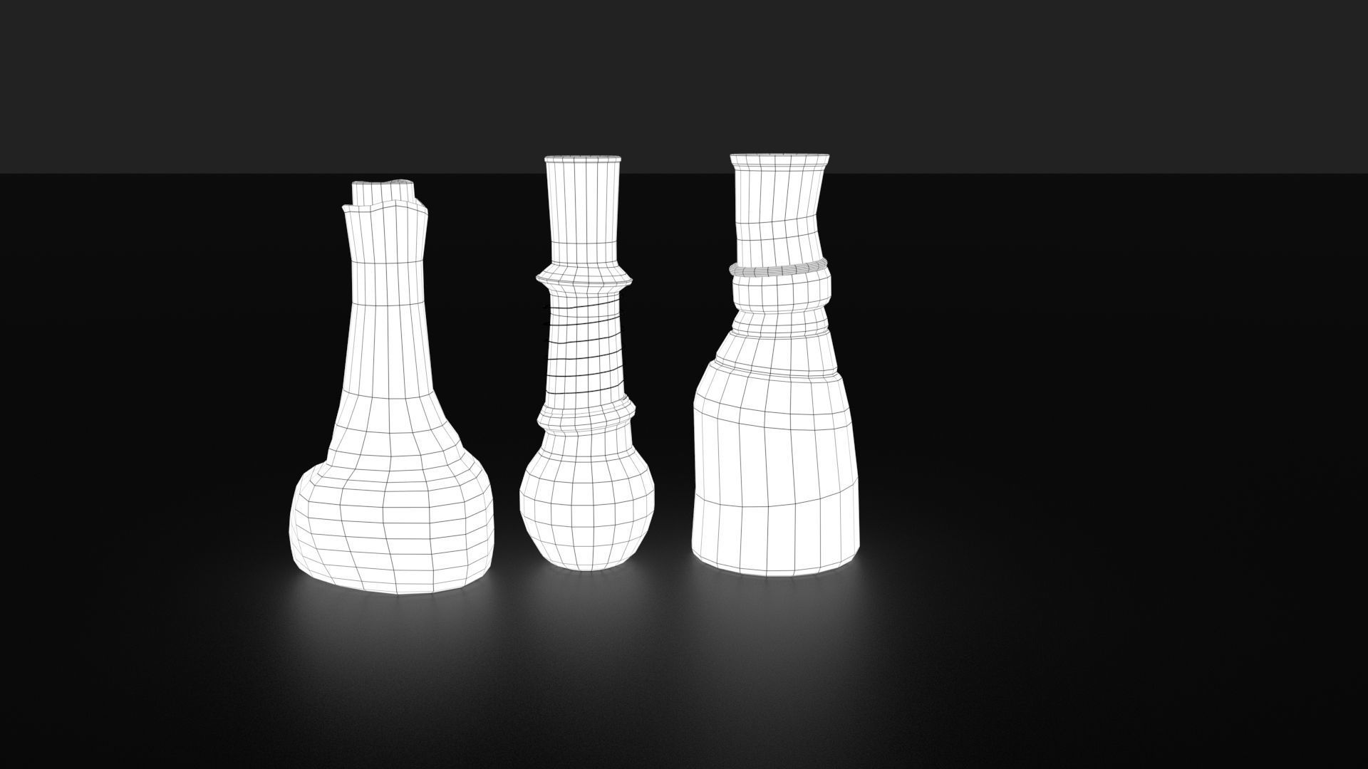 Medieval Drink Bottles 3D model_35