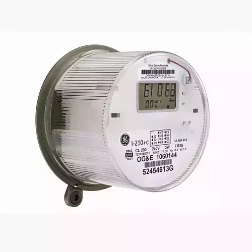 oval Exterior electric meter for house