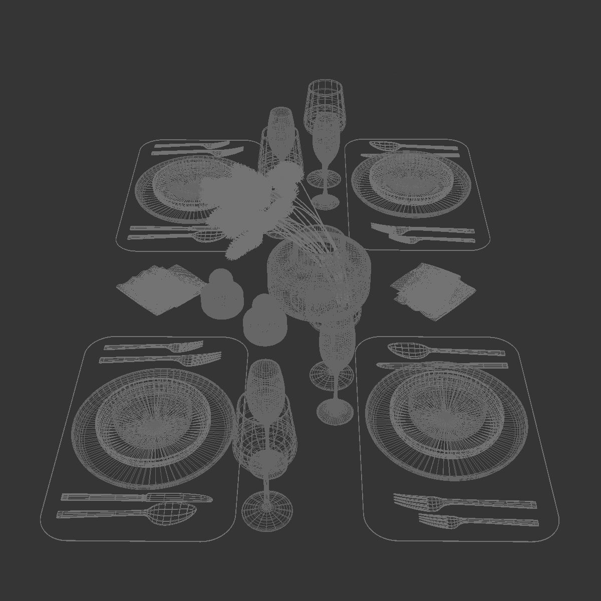 Table setting 23 3D model_6
