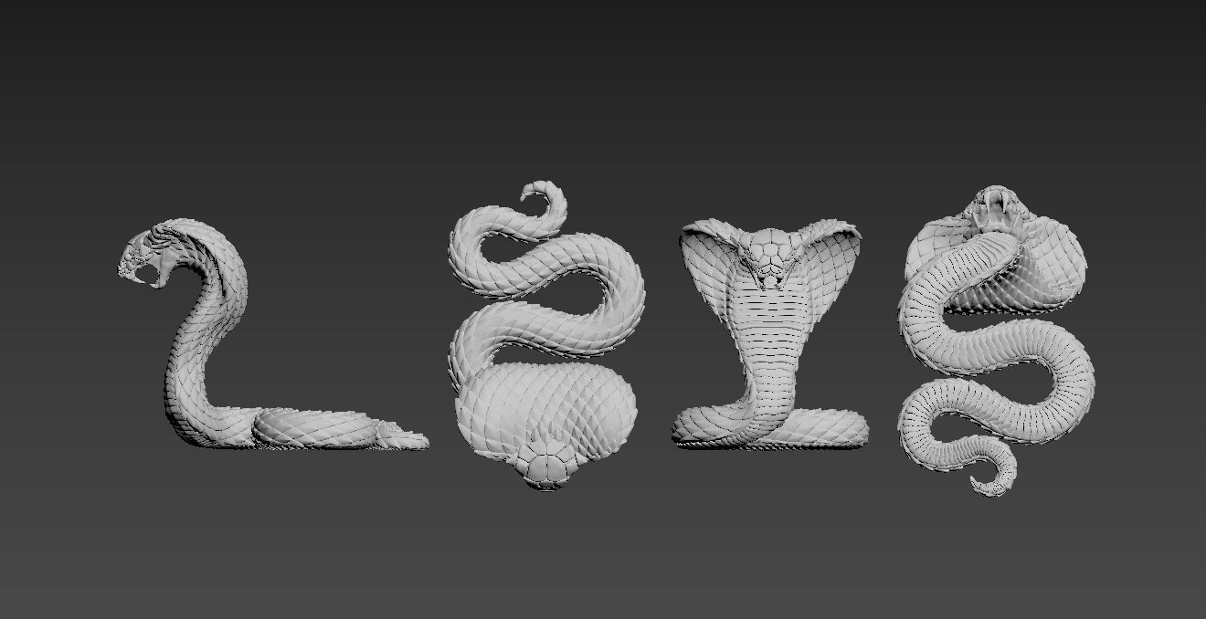 cobra snake 3D print model_2