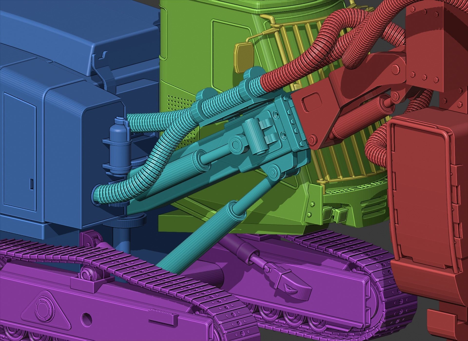 Sandvik DP1500i Toy 3D Print Ready 3D print model_7