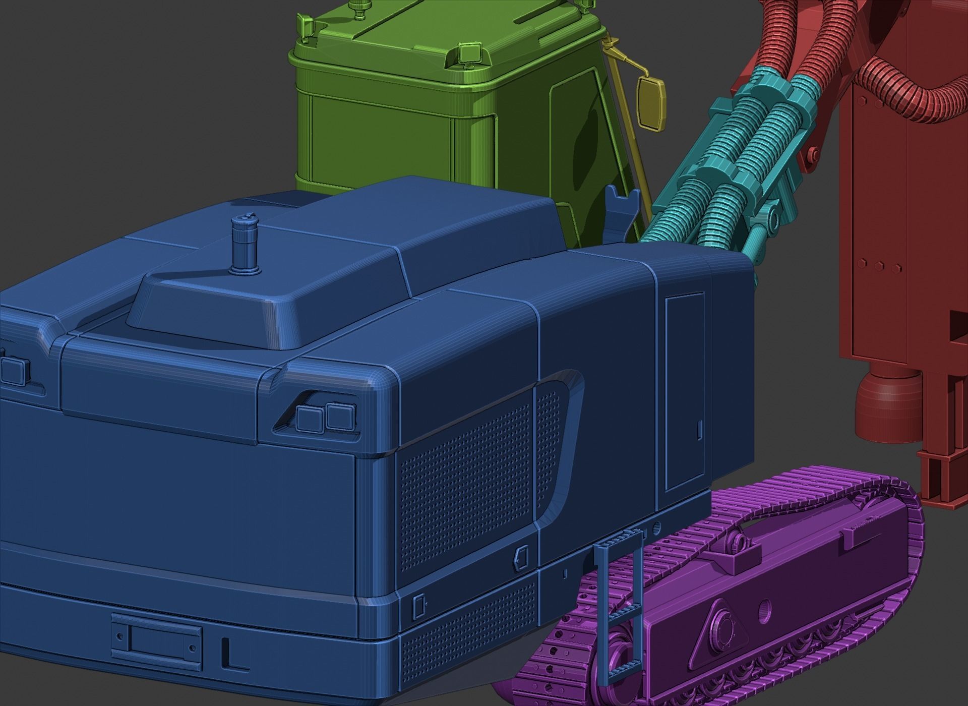 Sandvik DP1500i Toy 3D Print Ready 3D print model_9