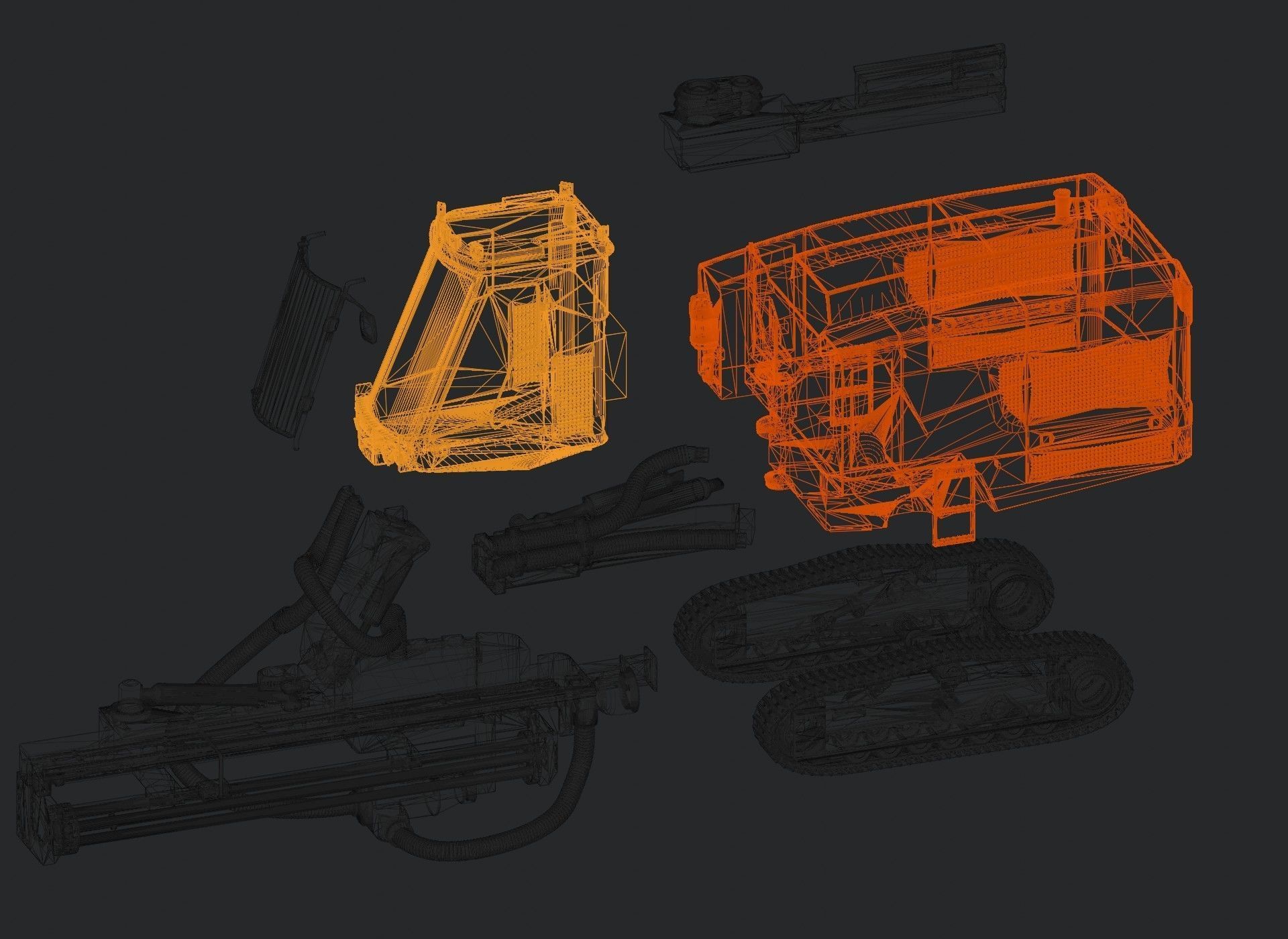 Sandvik DP1500i Toy 3D Print Ready 3D print model_3