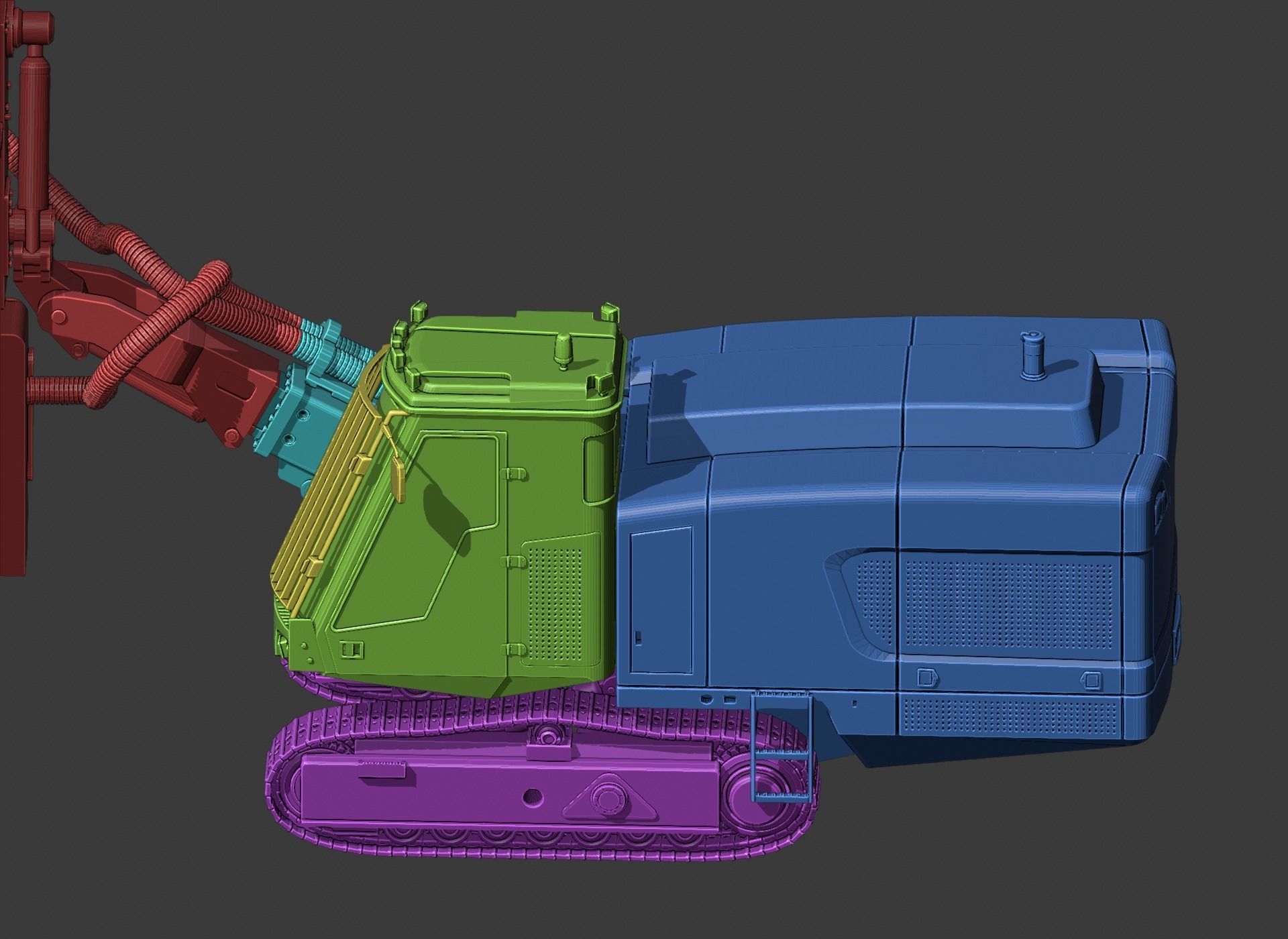 Sandvik DP1500i Toy 3D Print Ready 3D print model_5