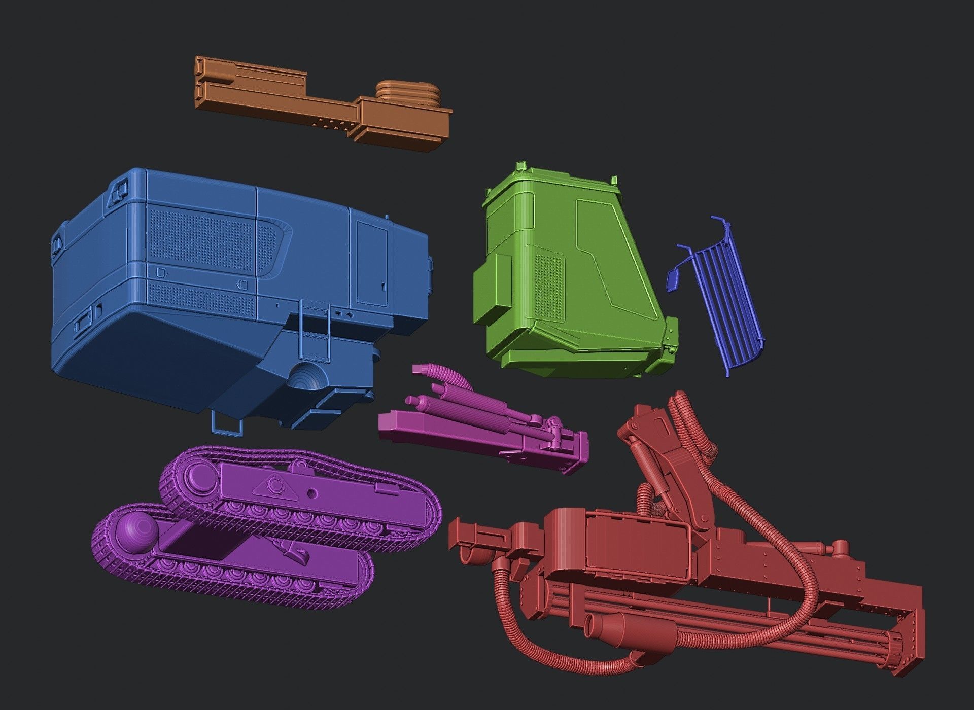 Sandvik DP1500i Toy 3D Print Ready 3D print model_10