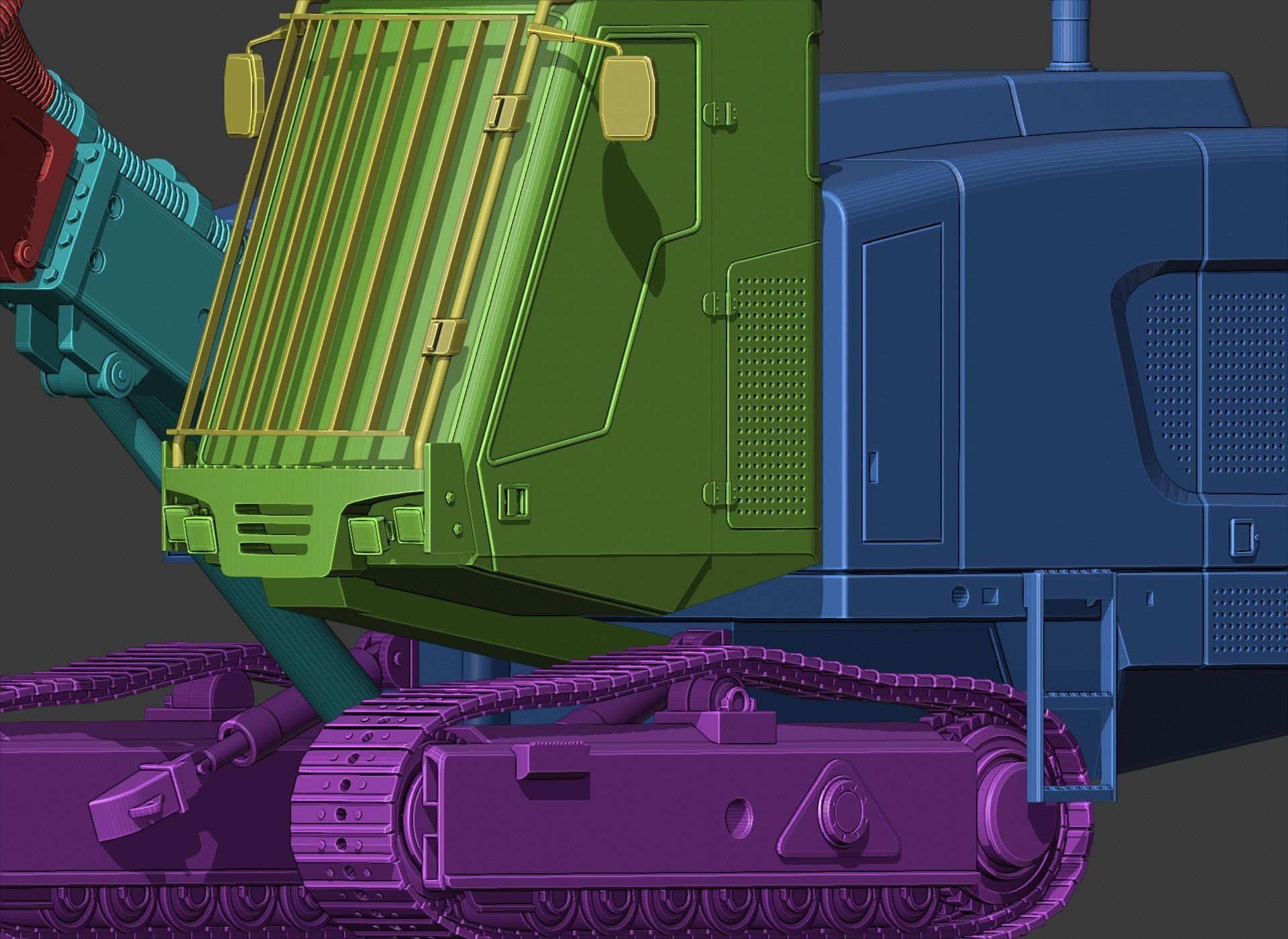 Sandvik DP1500i Toy 3D Print Ready 3D print model_6