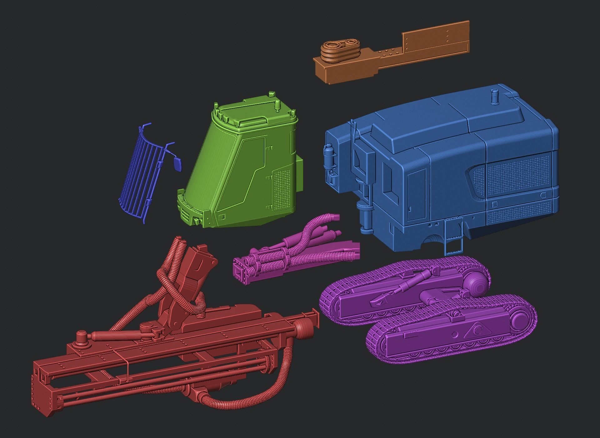 Sandvik DP1500i Toy 3D Print Ready 3D print model_2