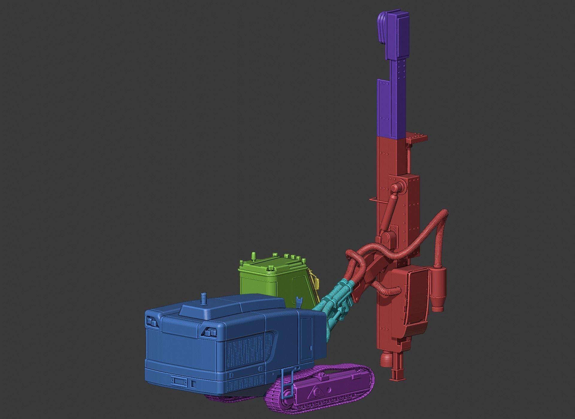 Sandvik DP1500i Toy 3D Print Ready 3D print model_14