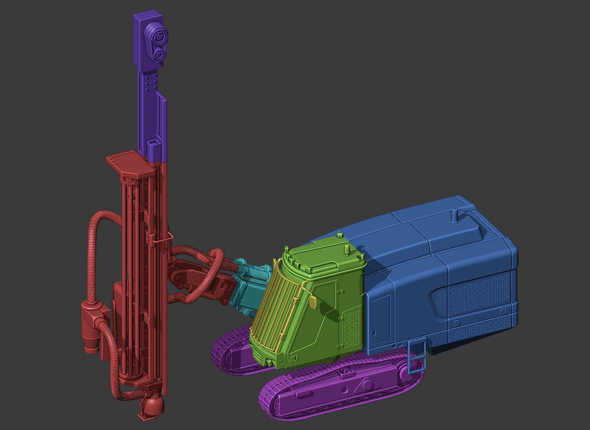 Sandvik DP1500i Toy 3D Print Ready 3D print model_11