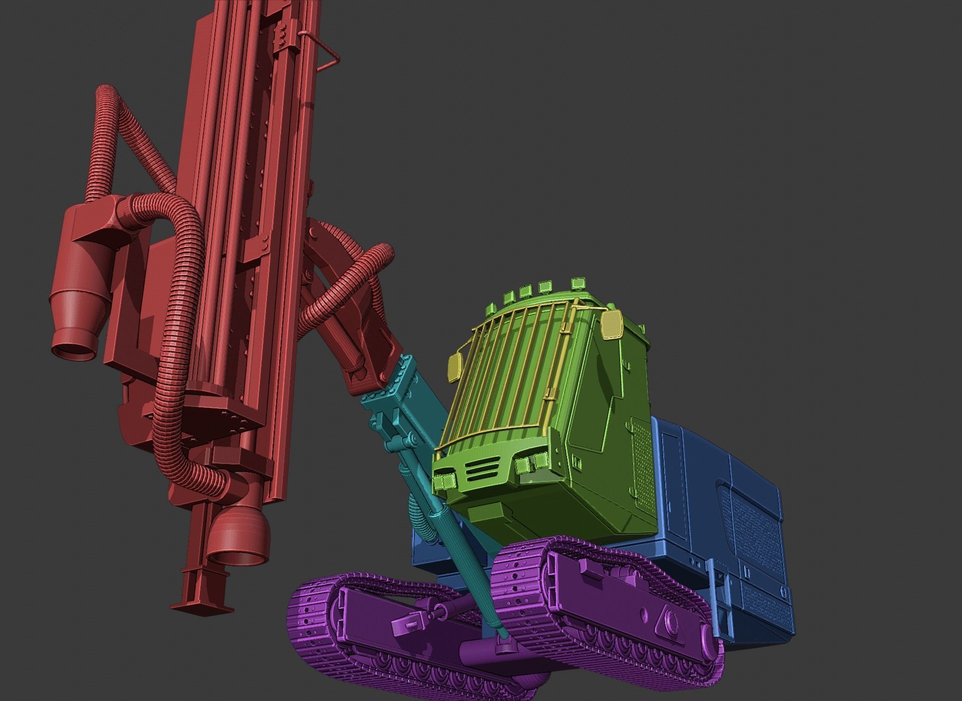 Sandvik DP1500i Toy 3D Print Ready 3D print model_4