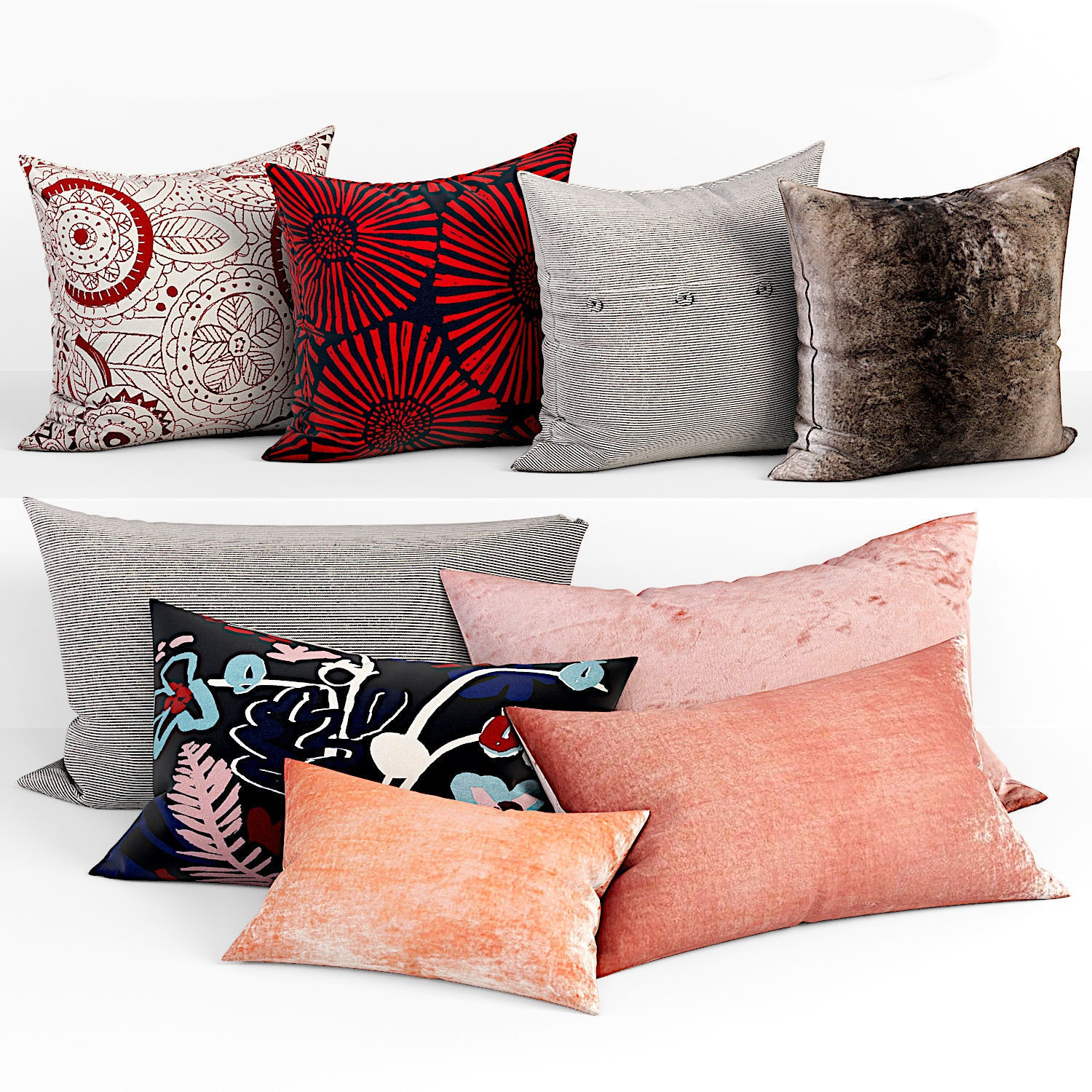 50 Decorative set pillow 450-499 3D model_1