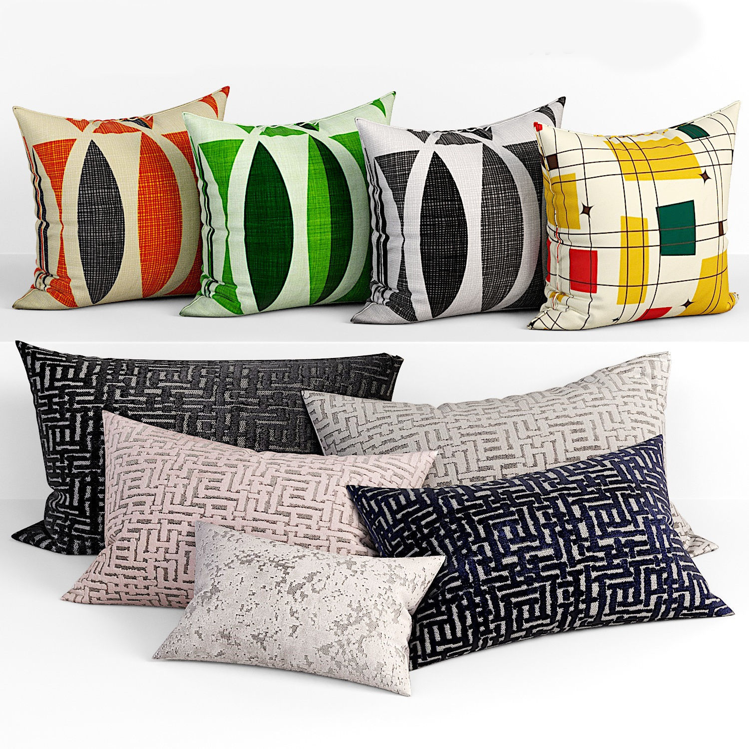 50 Decorative set pillow 450-499 3D model_3