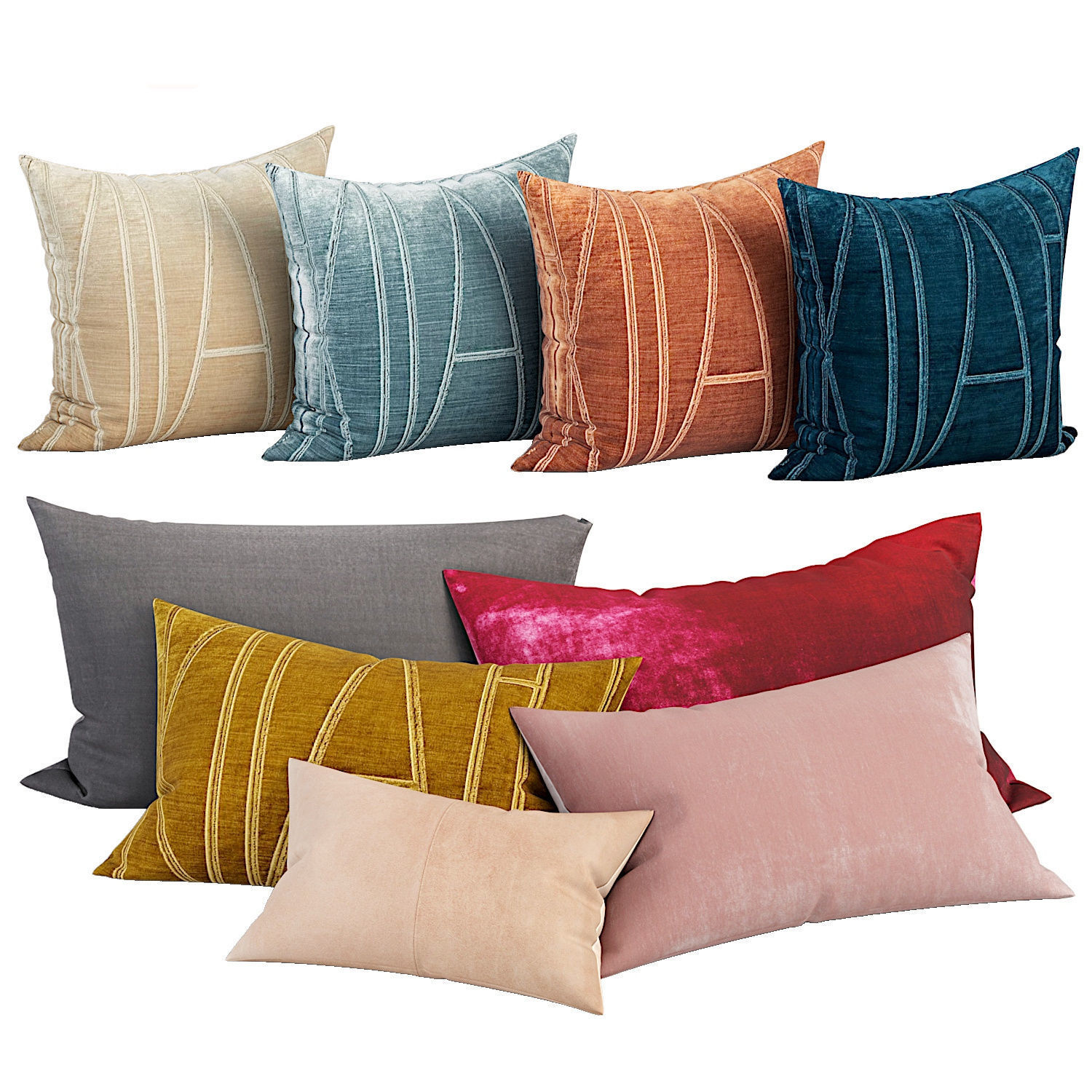 50 Decorative set pillow 450-499 3D model_9