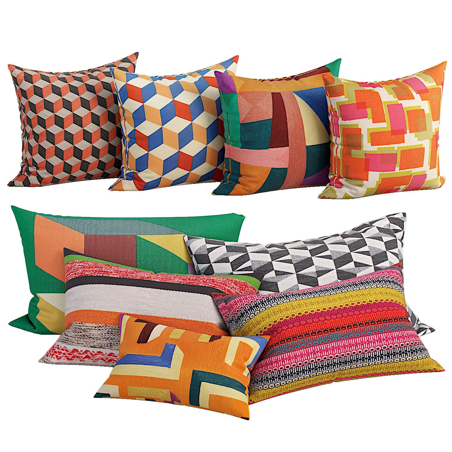 50 Decorative set pillow 450-499 3D model_11