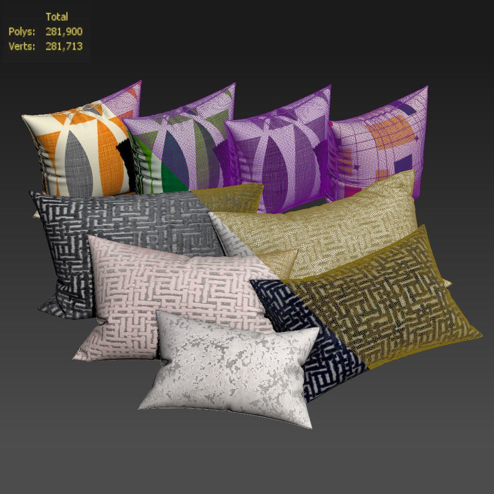 50 Decorative set pillow 450-499 3D model_55