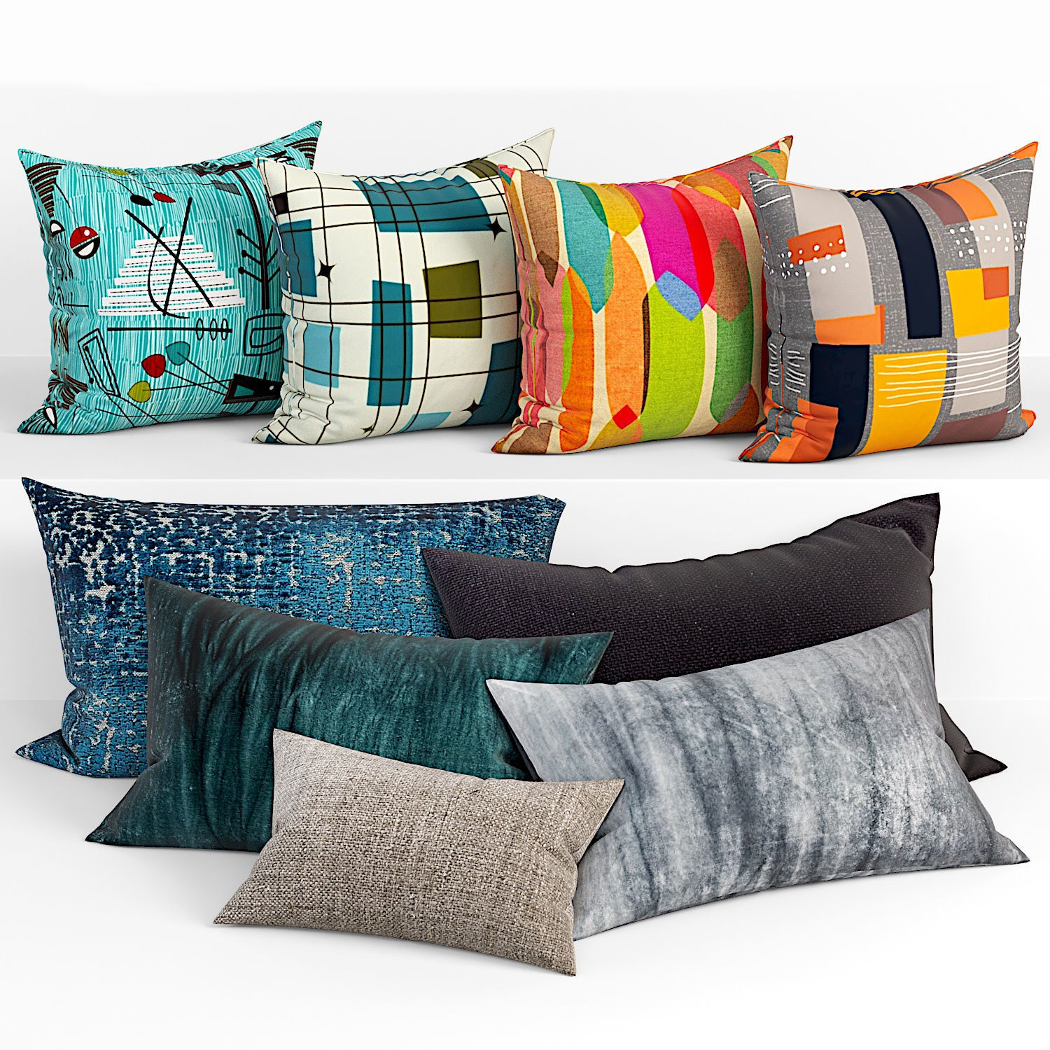 50 Decorative set pillow 450-499 3D model_4